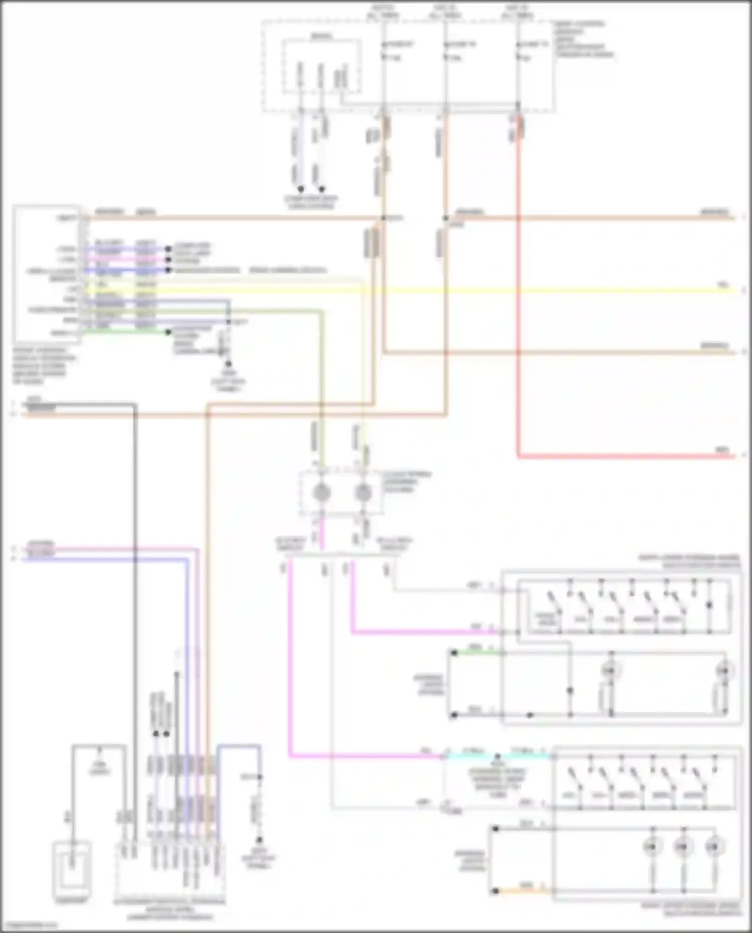 Wiring diagram rear camera circuit for Ford Escape III facelift (2015-2019) (1 of 2)