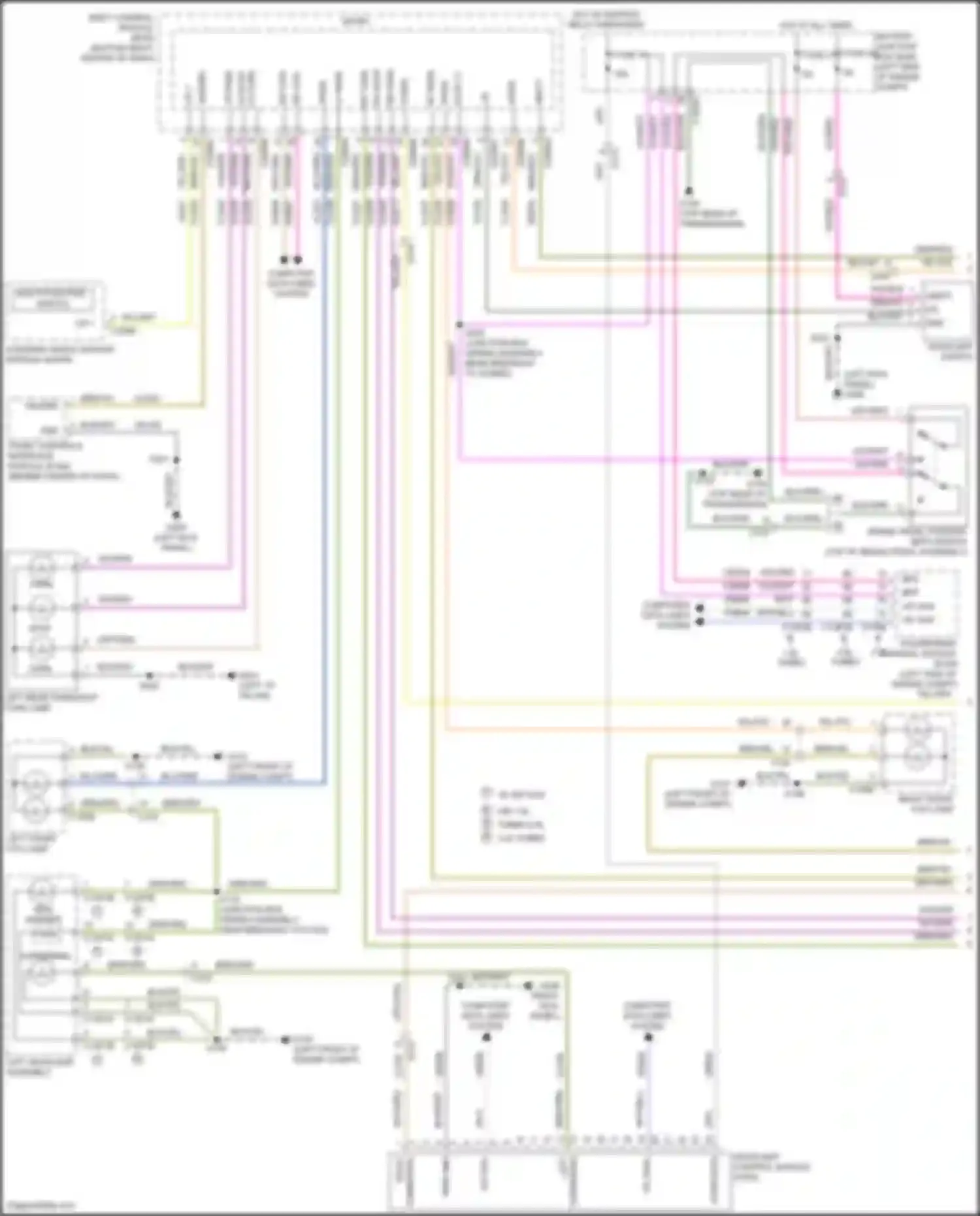 Wiring diagram right front fog lamp for Ford Escape III facelift (2015-2019) (1 of 4)