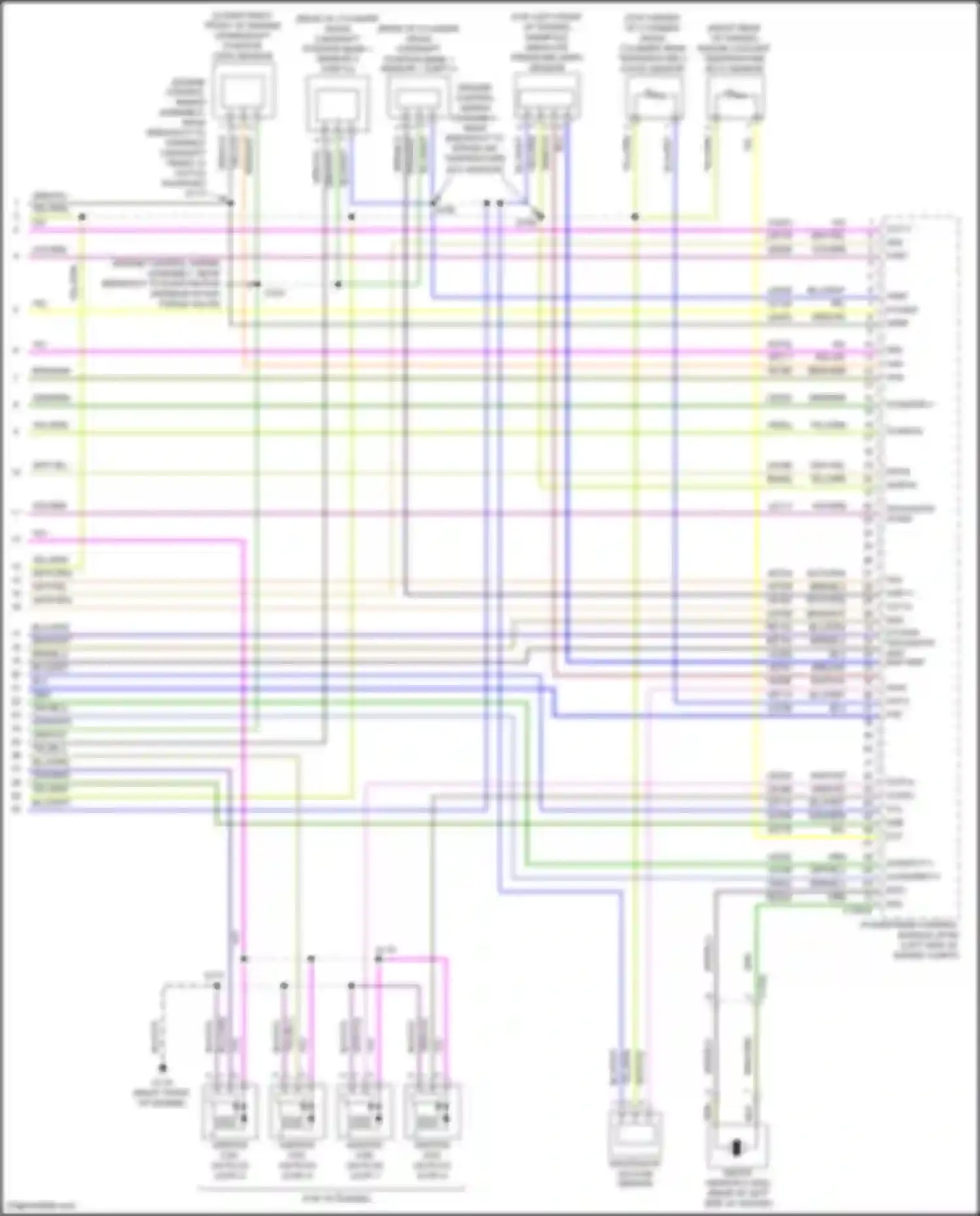 Wiring diagram (right front of engine for Ford Escape III facelift (2015-2019) (3 of 3)