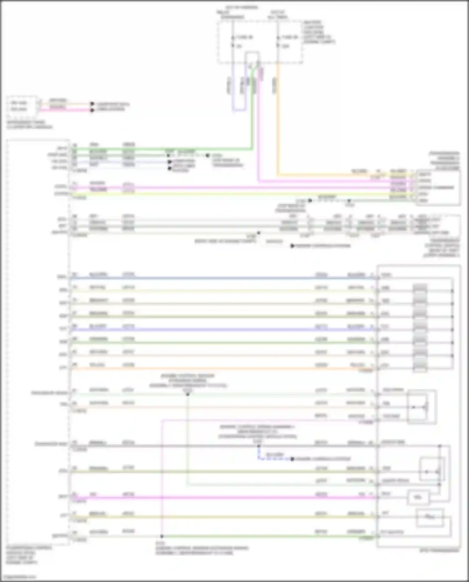 Wiring diagram speed command for Ford Escape III facelift (2015-2019) (1 of 2)