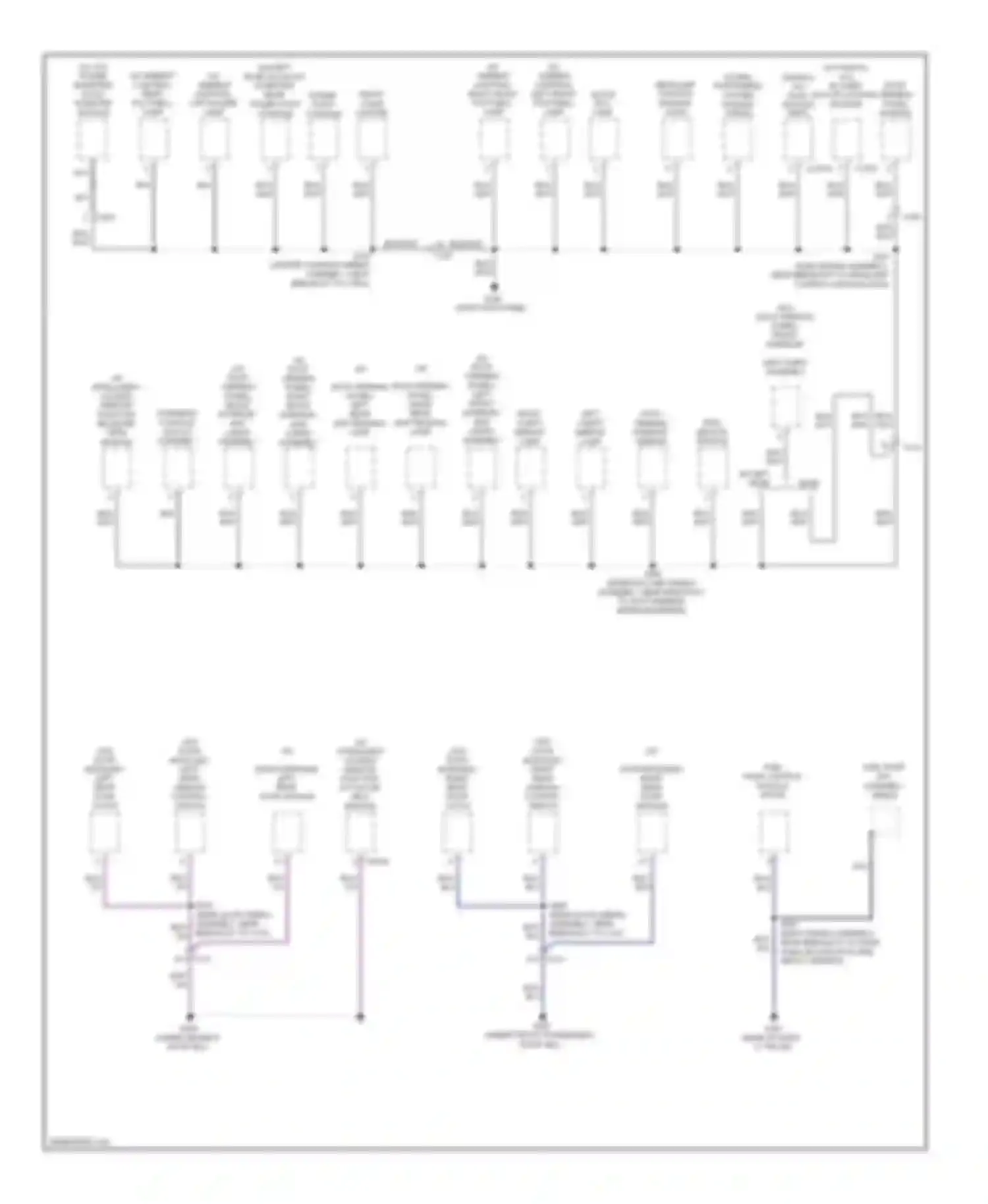 Escape Ford III (2012-2015): Ground distribution circuit (3 of 4)