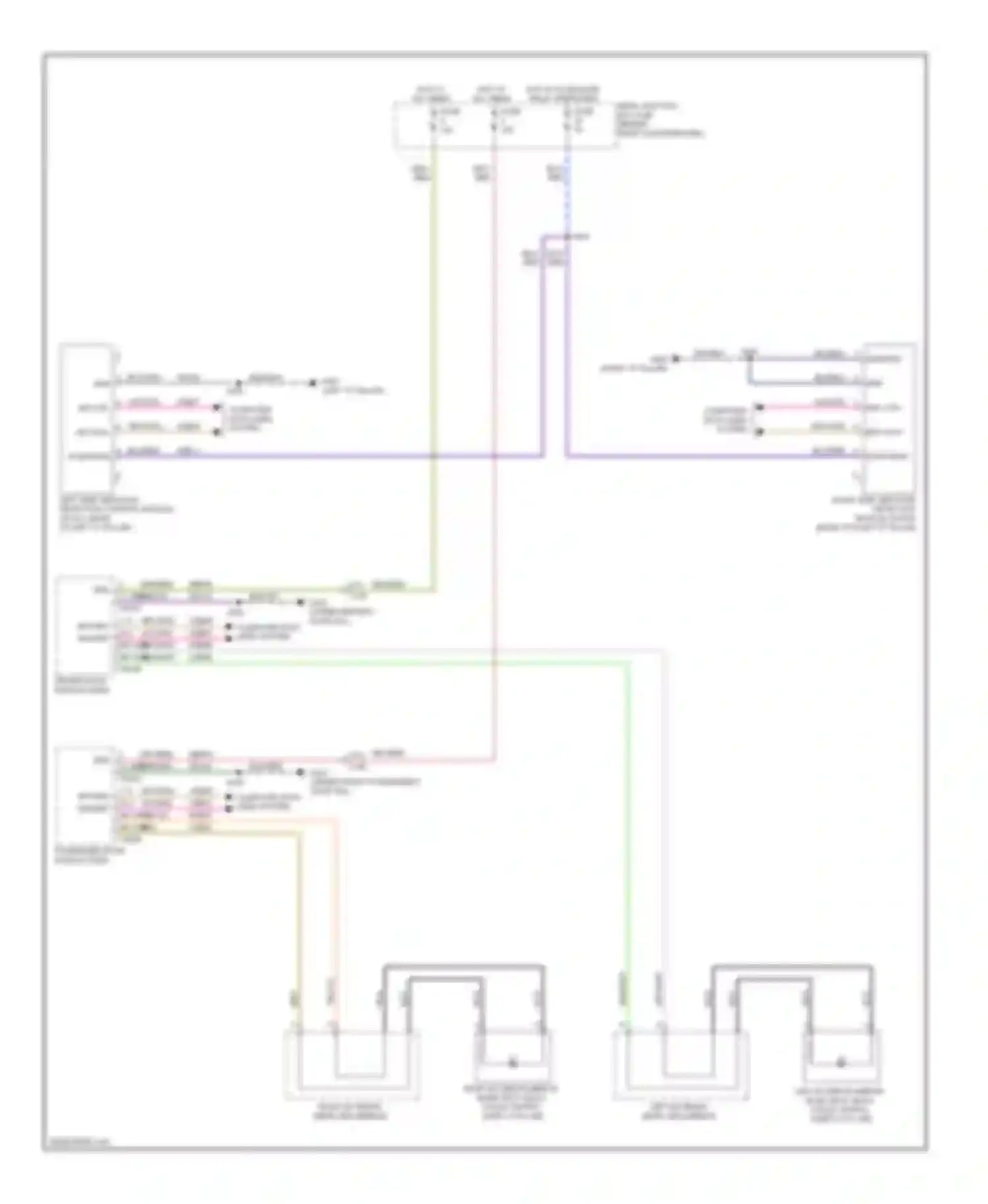 Escape Ford III (2012-2015): Blind spot information system circuit