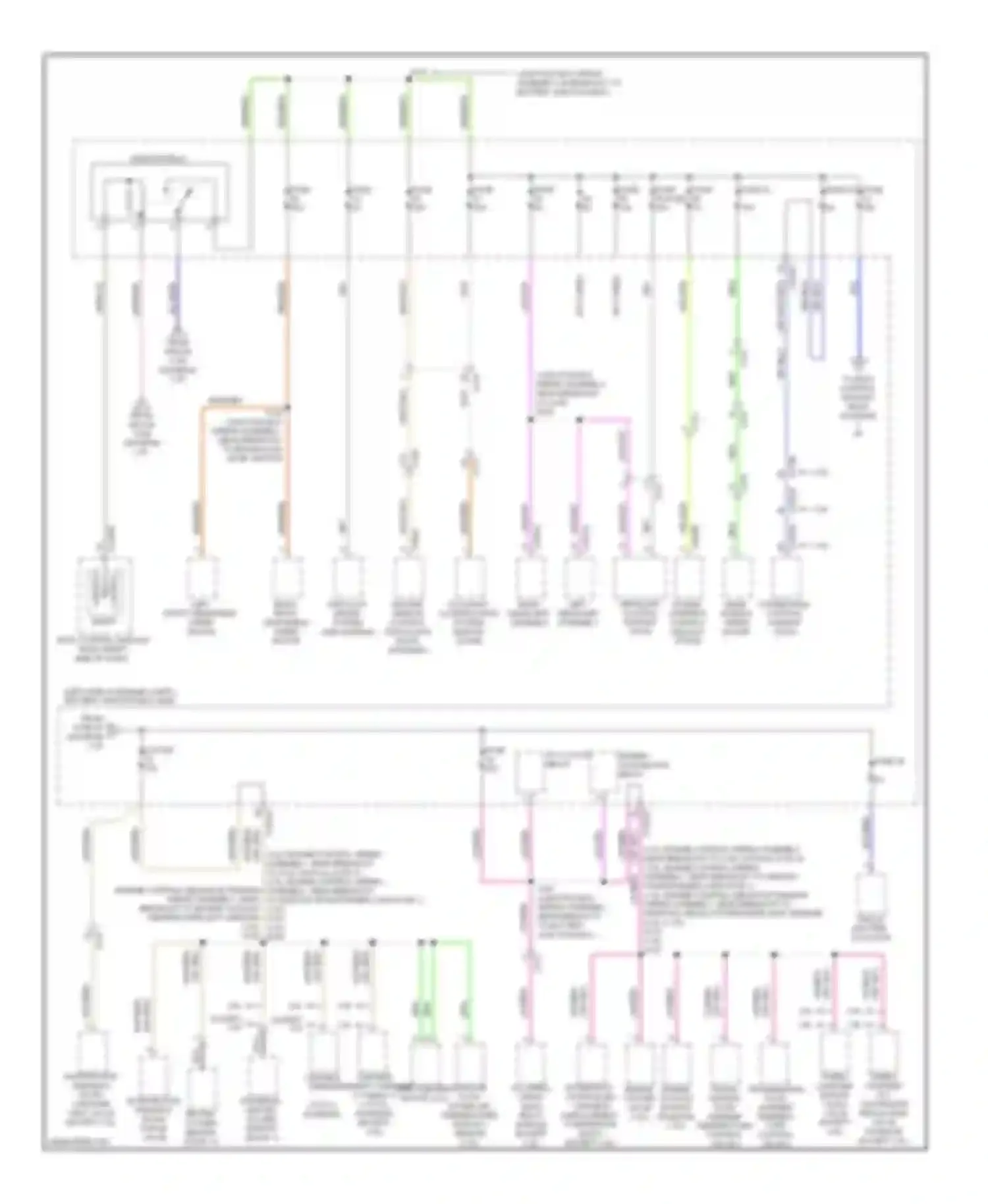 Escape Ford III (2012-2015): Power distribution circuit (2 of 6)