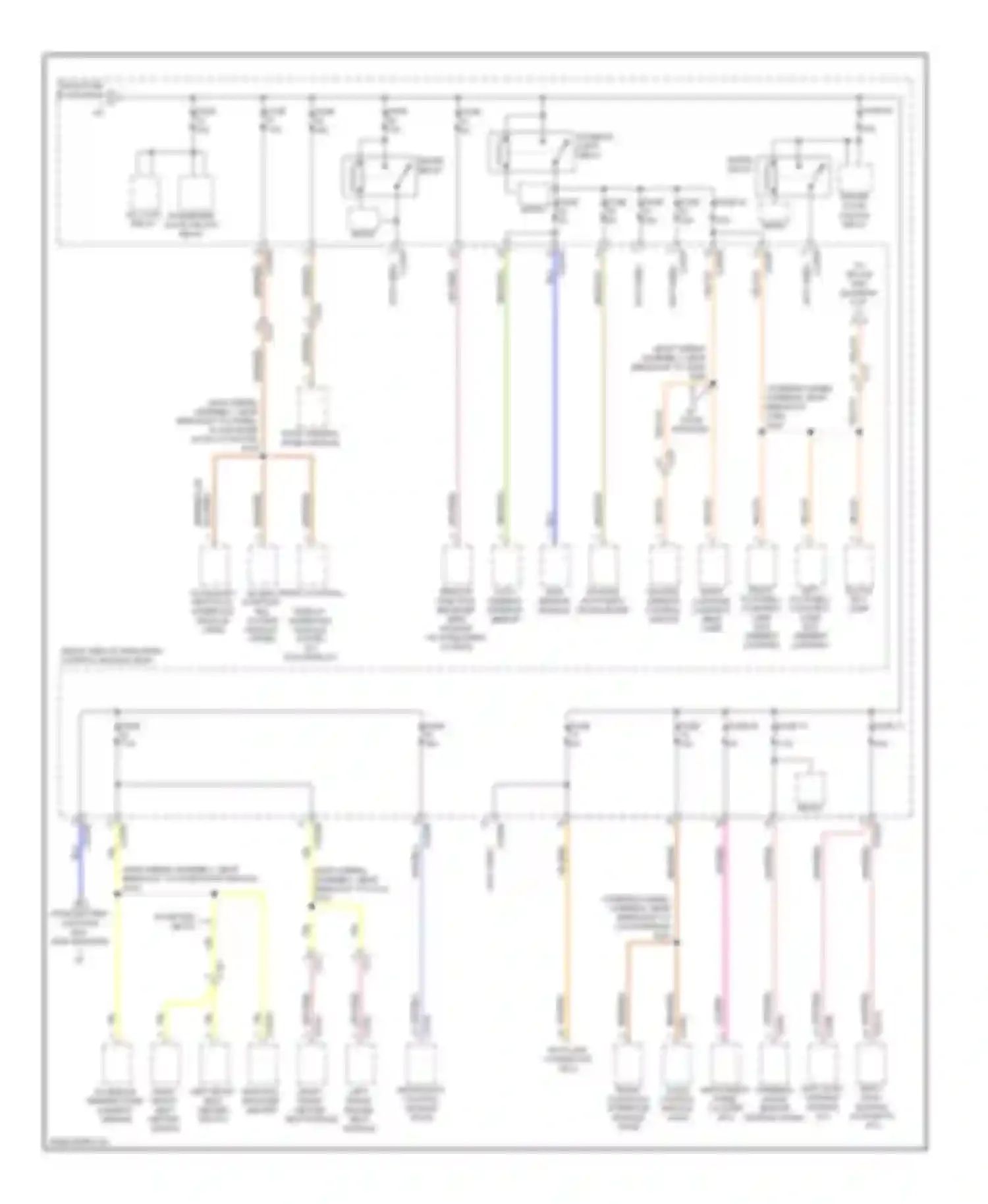 Escape Ford III (2012-2015): Power distribution circuit (3 of 6)