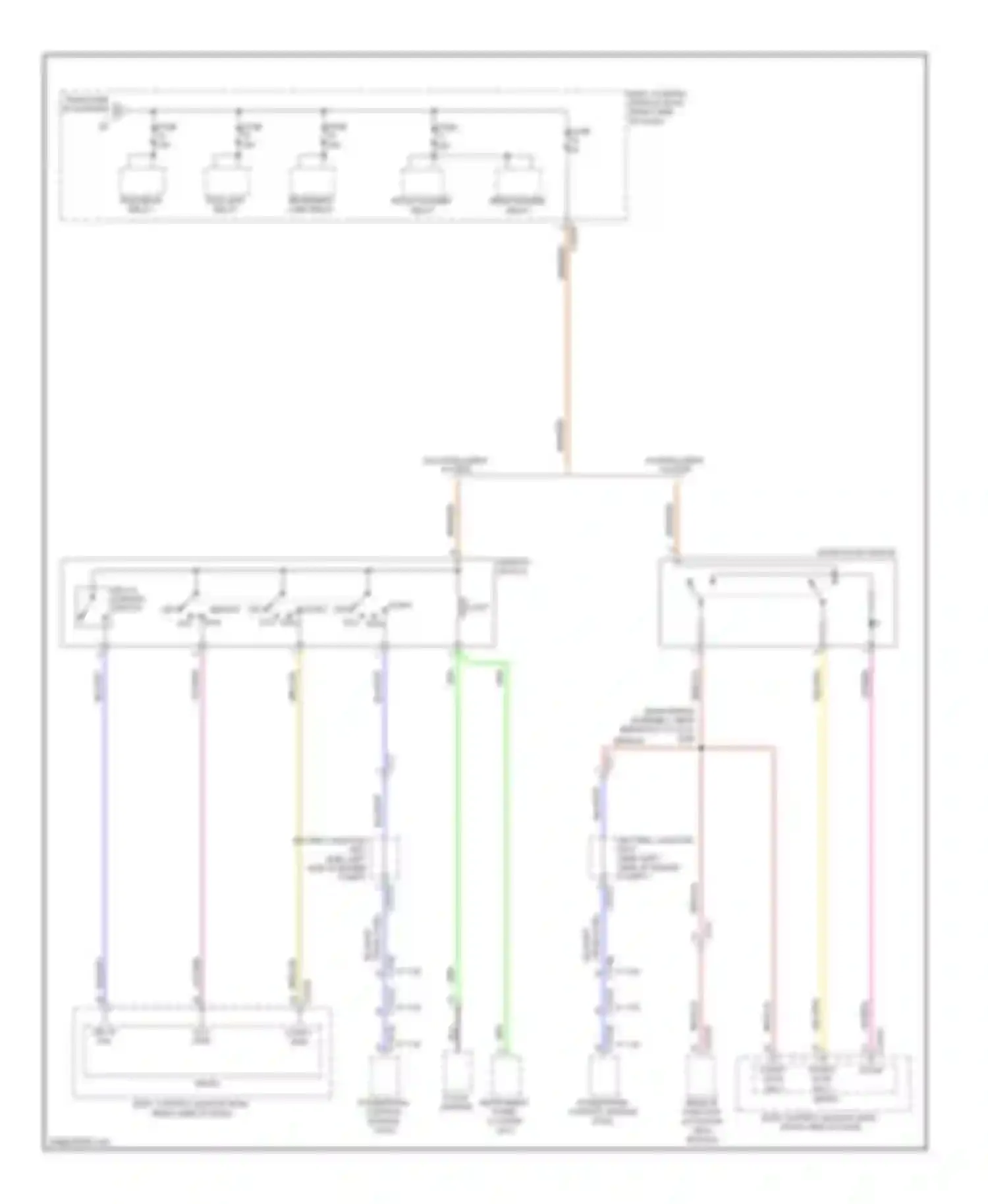 Escape Ford III (2012-2015): Power distribution circuit (4 of 6)