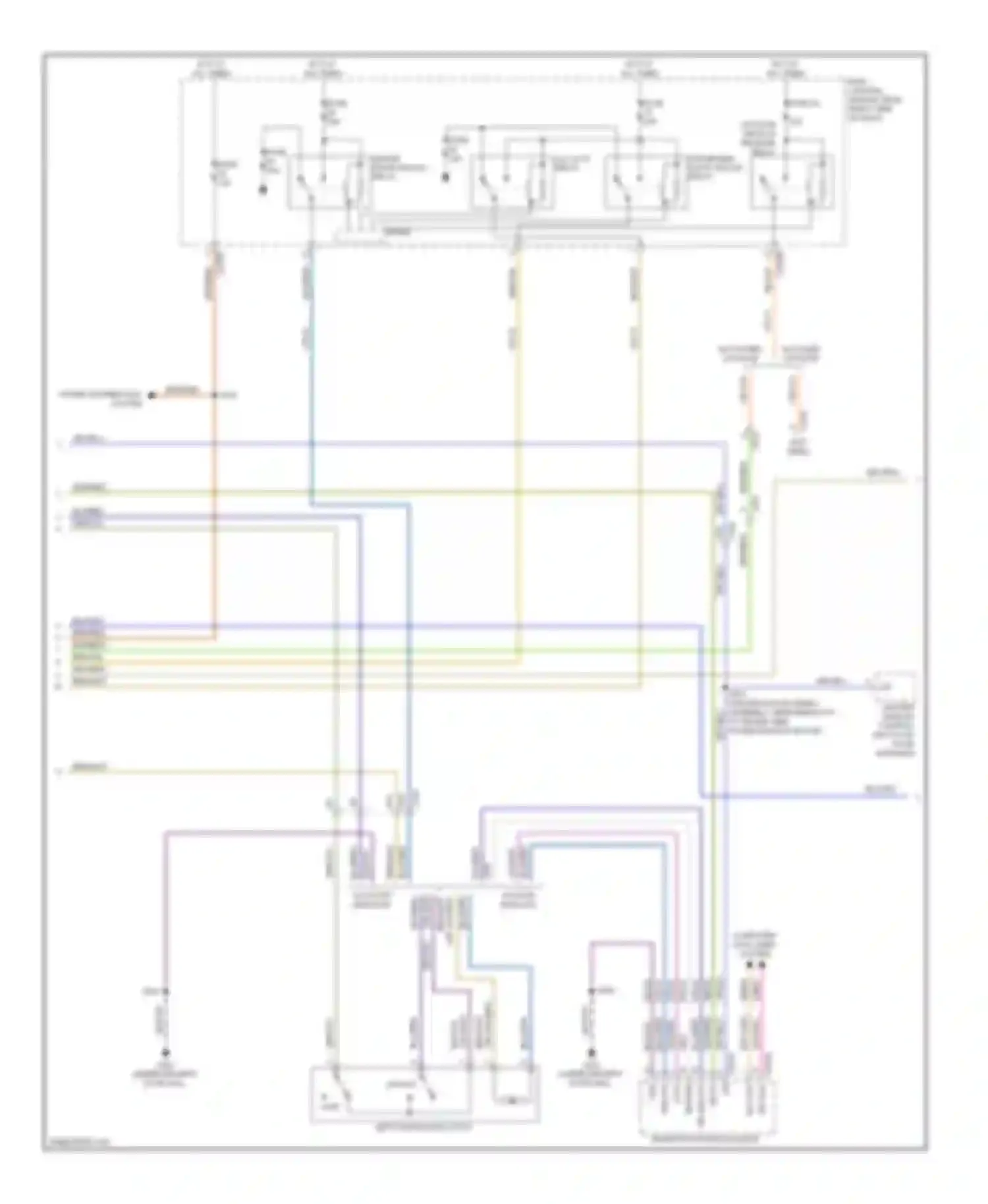 Escape Ford III (2012-2015): Power door locks circuit, with intelligent access (3 of 5)
