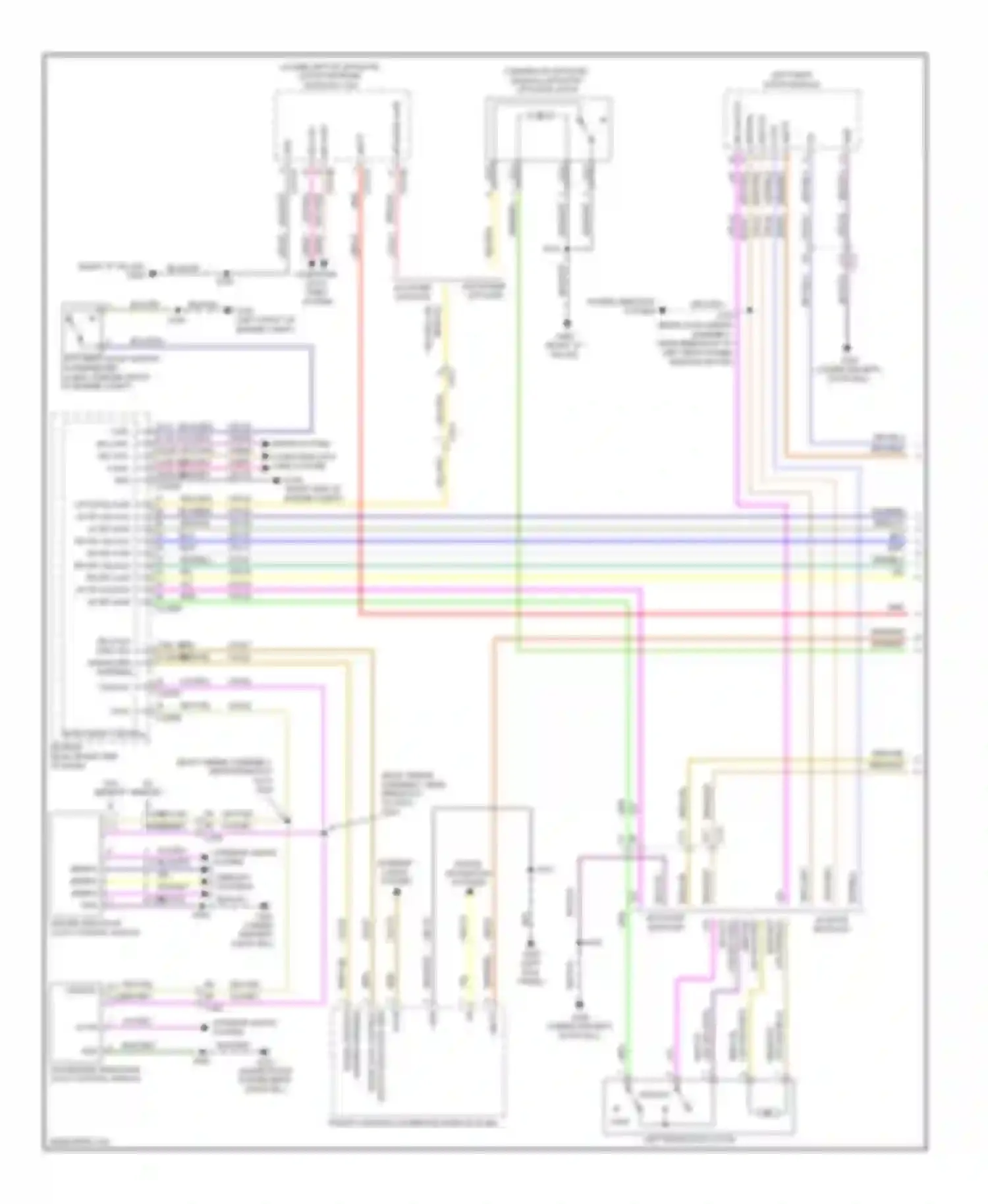 Escape Ford III (2012-2015): Power door locks circuit, without intelligent access (1 of 3)