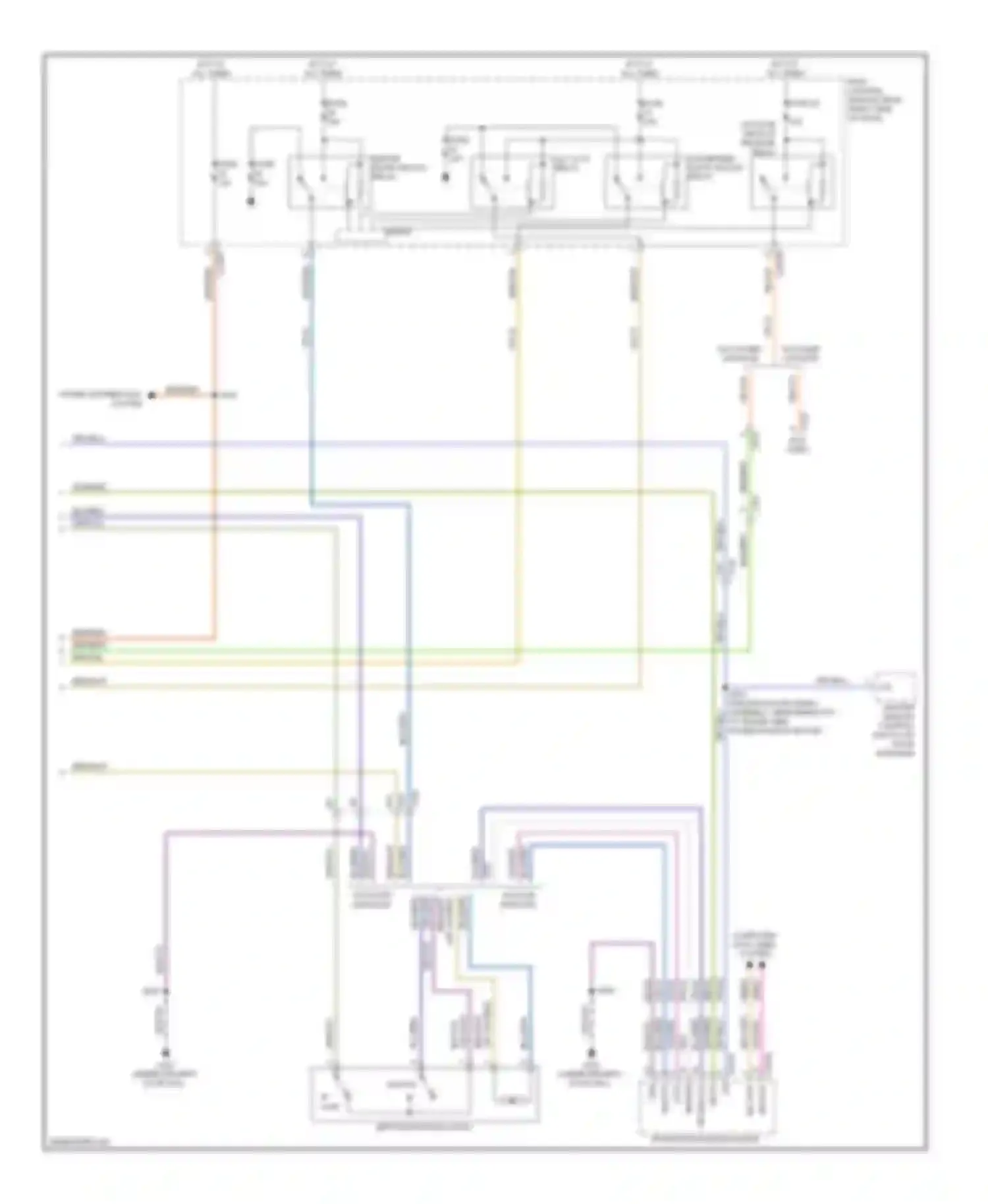 Escape Ford III (2012-2015): Power door locks circuit, without intelligent access (3 of 3)