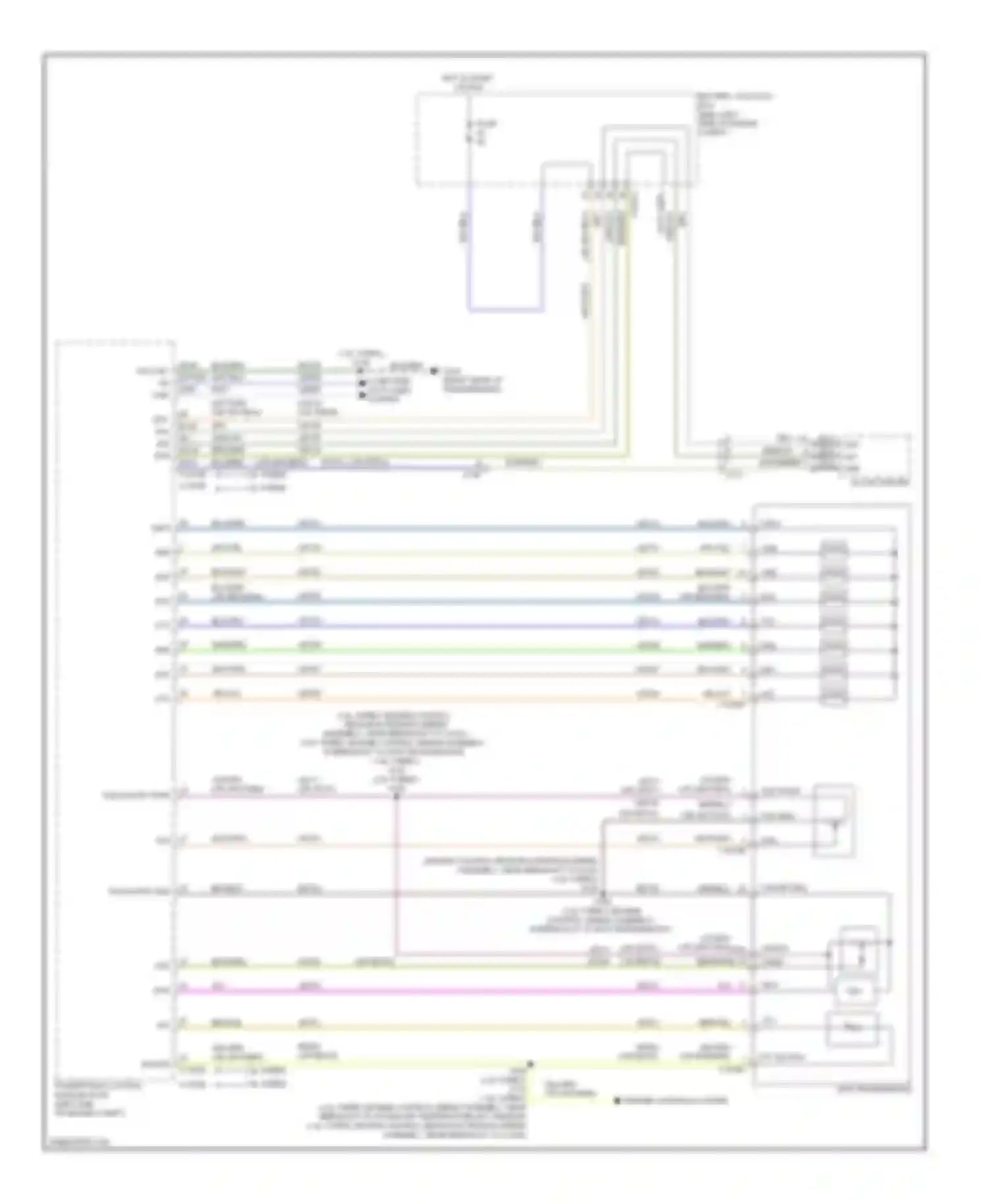 Wiring diagram (1.6l turbo: engine control sensor extension wiring for Ford Escape III (2012-2015) (1 of 2)