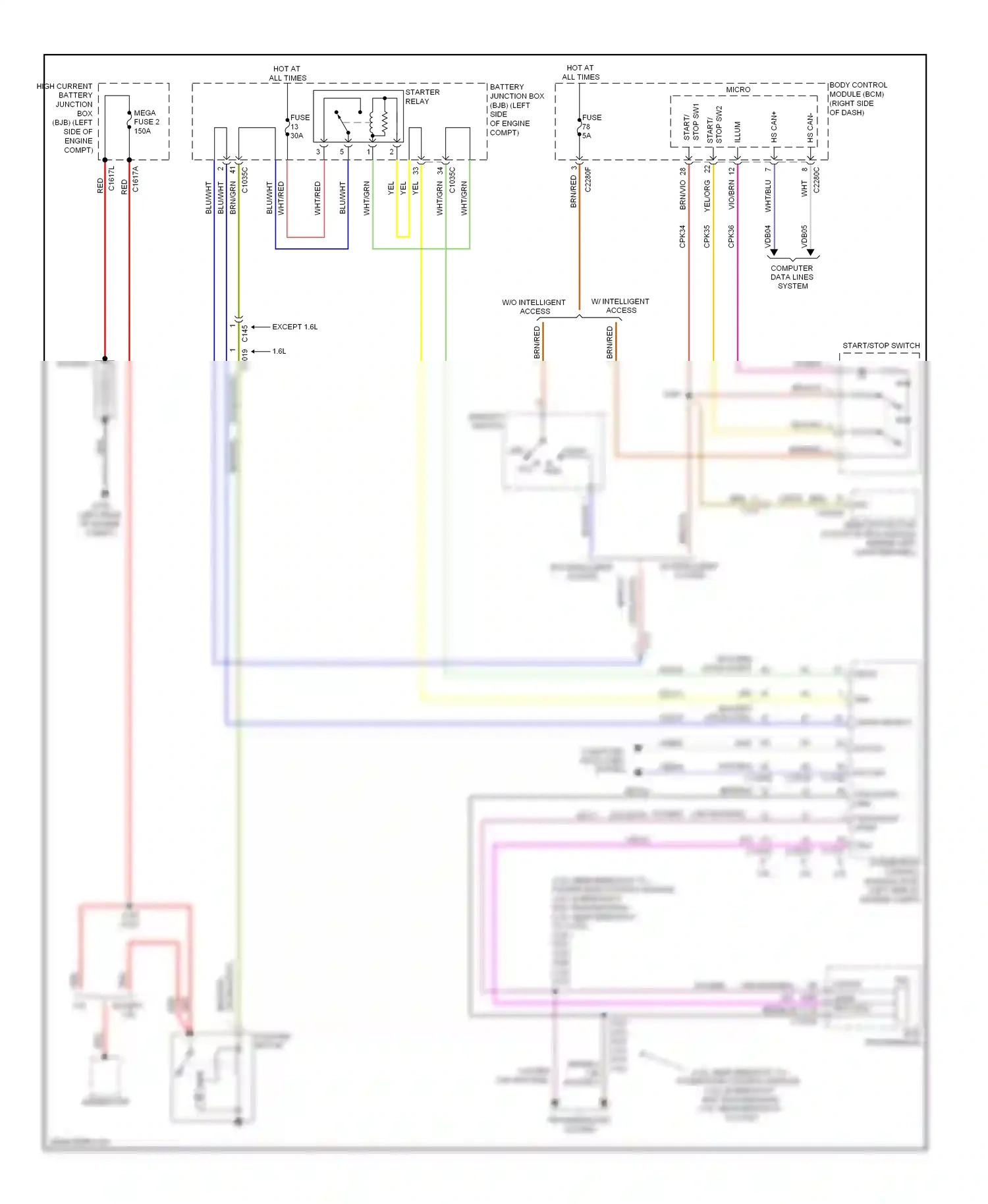 Ford Escape III (2012-2015) 2.0l except 2.0l wiring diagram  (2 of 2)