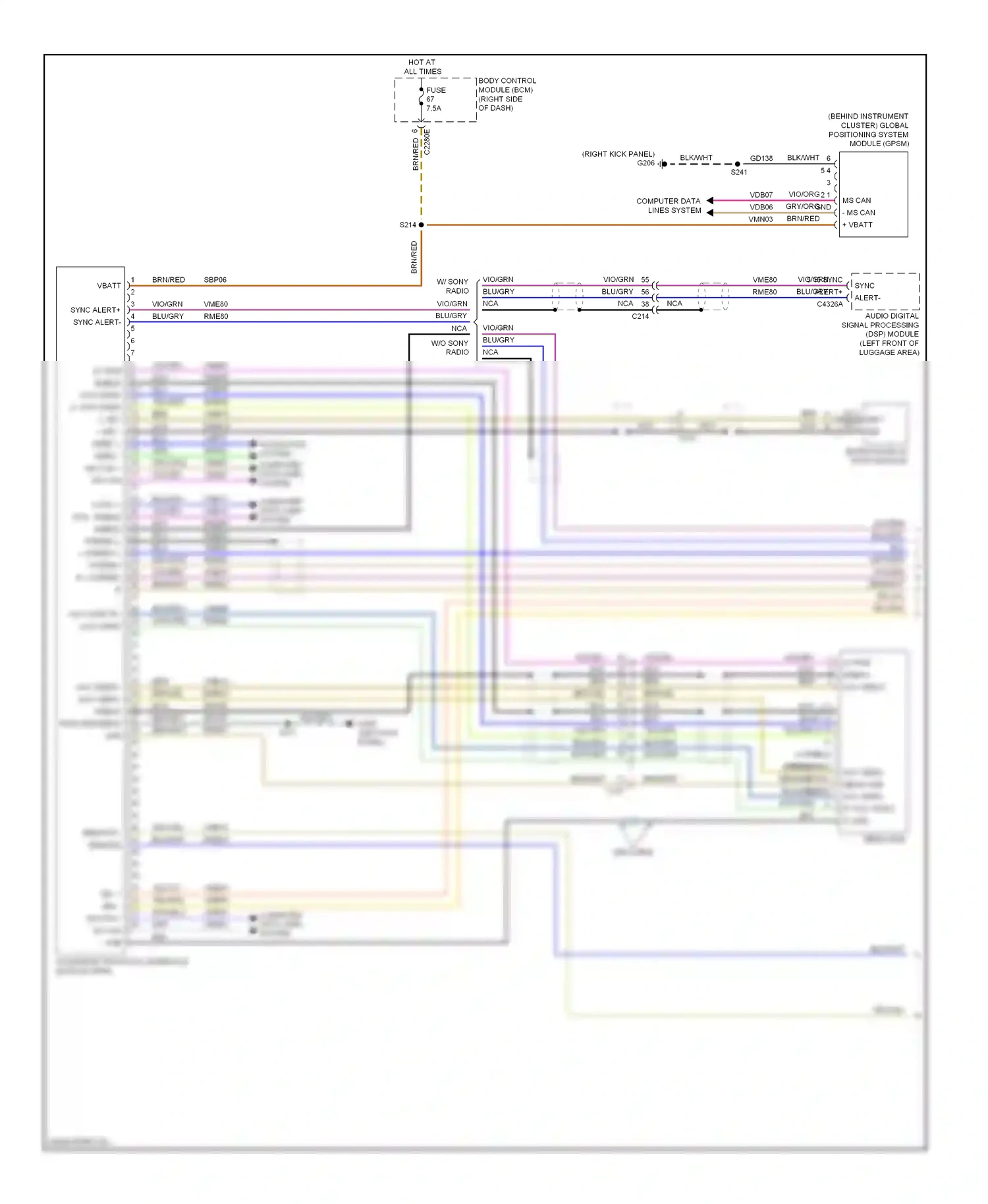 Ford Escape III (2012-2015) accessory protocol interface module (apim) wiring diagram  (8 of 8)