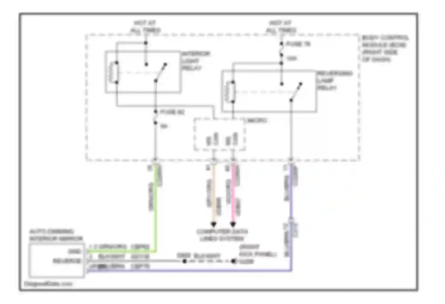 Wiring diagram blk/wht for Ford Escape III (2012-2015) (31 of 49)