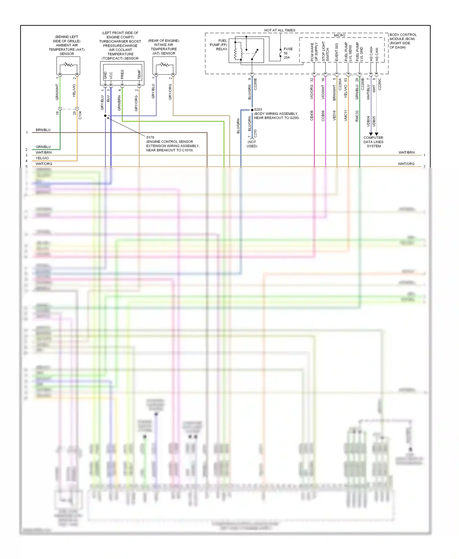 Ford Escape III (2012-2015) bps wiring diagram  (1 of 2)