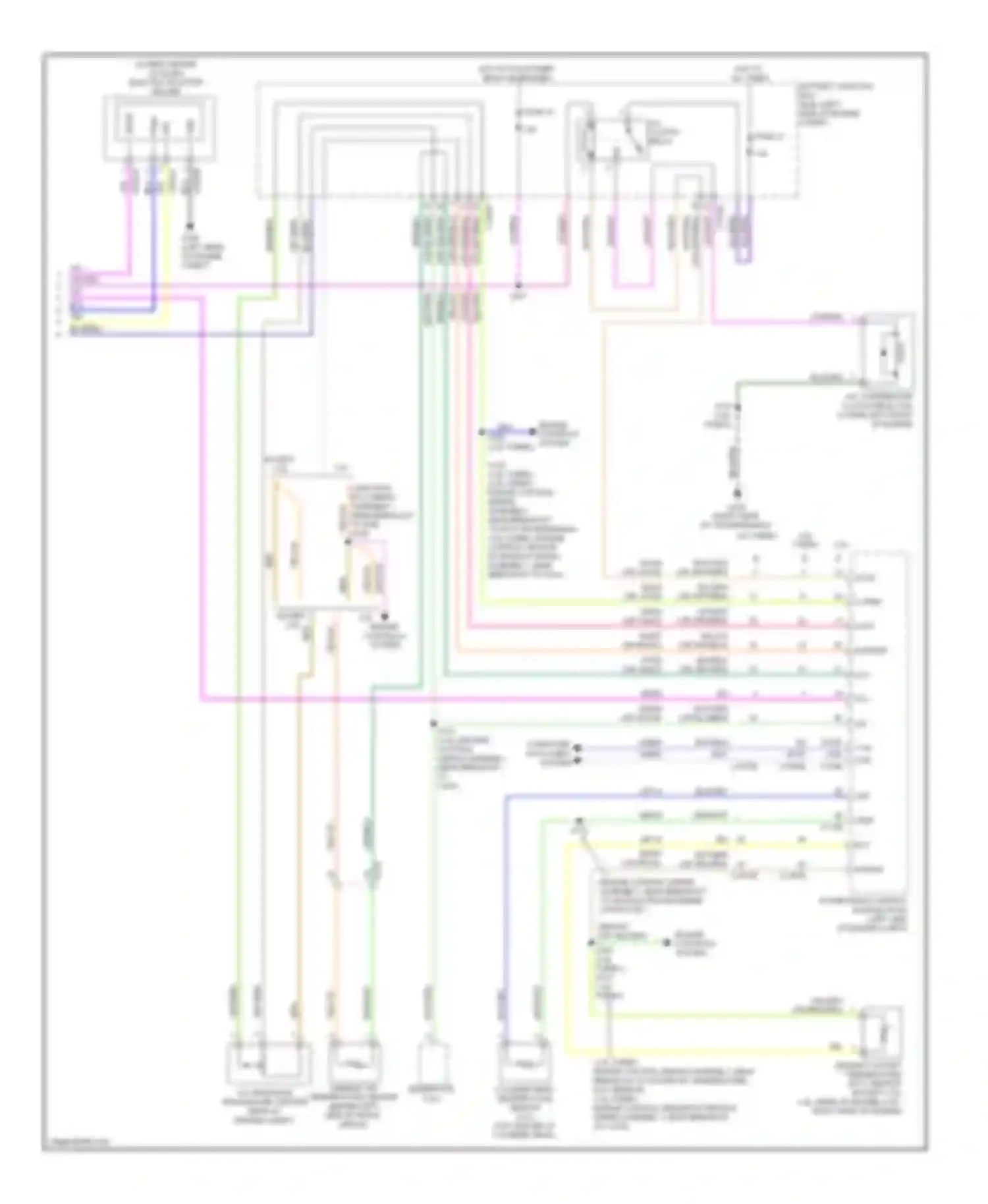Wiring diagram except 2.5l for Ford Escape III (2012-2015) (1 of 3)