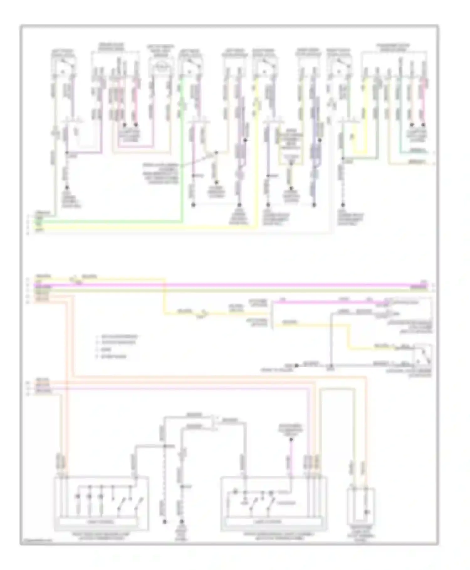 Wiring diagram ground distribution system for Ford Escape III (2012-2015) (1 of 7)