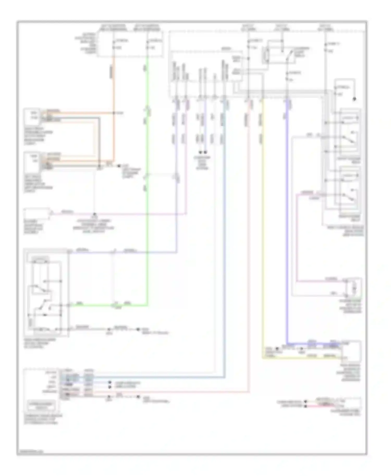 Wiring diagram hot w/ ignition relay energized for Ford Escape III (2012-2015) (9 of 9)