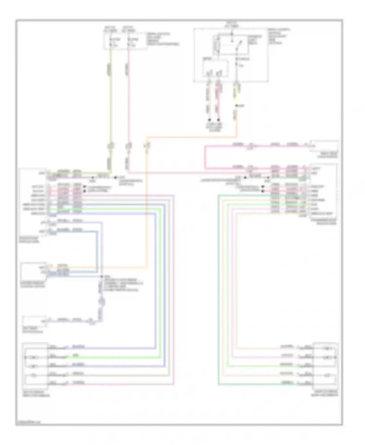 Wiring diagram left exterior rear view mirror for Ford Escape III (2012-2015) (6 of 7)