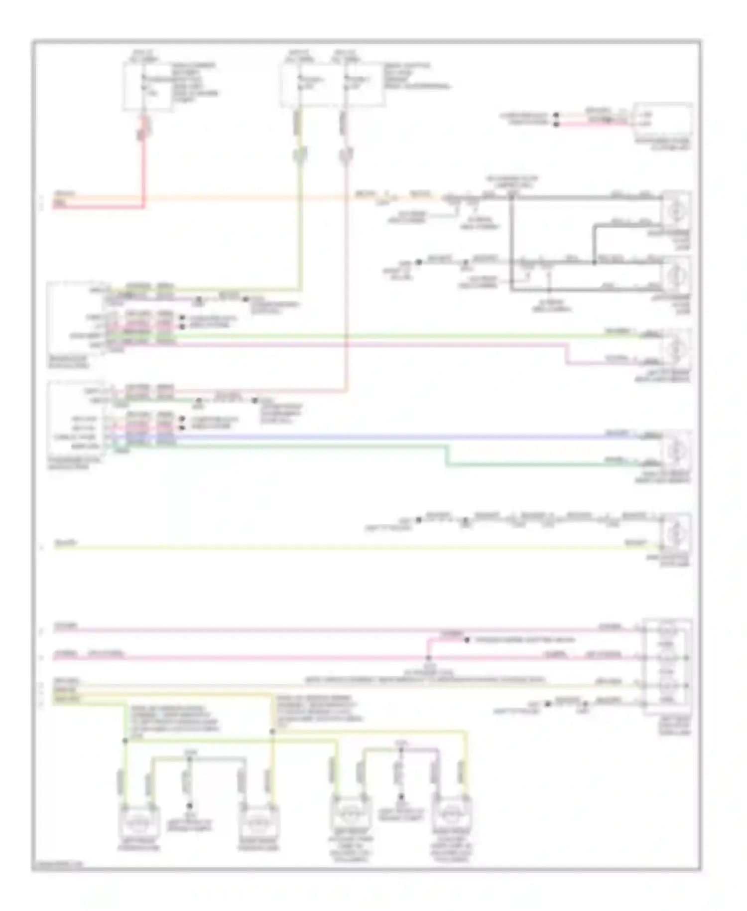 Wiring diagram left exterior rear view mirror for Ford Escape III (2012-2015) (4 of 7)