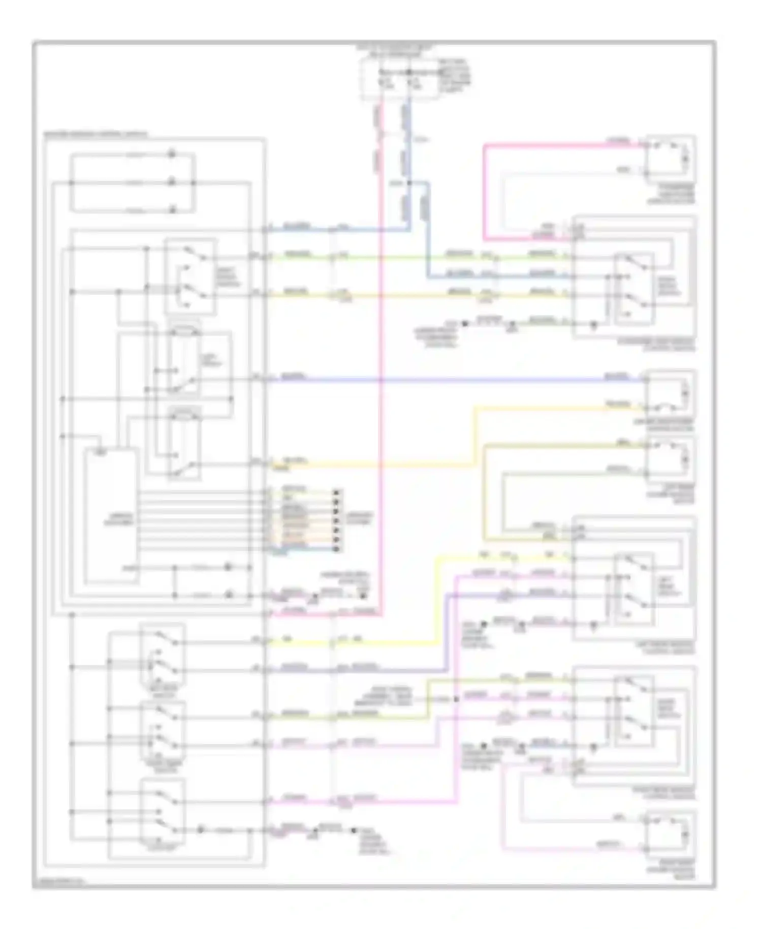 Wiring diagram left front for Ford Escape III (2012-2015) (2 of 2)