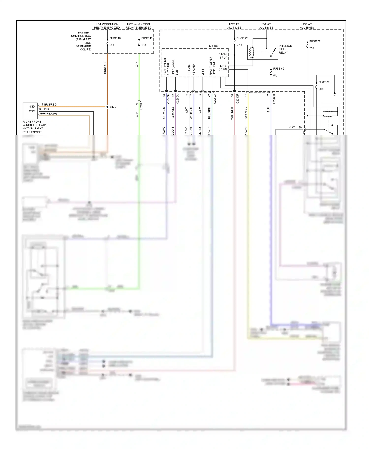 Ford Escape III (2012-2015) (left kick panel) wiring diagram  (37 of 37)
