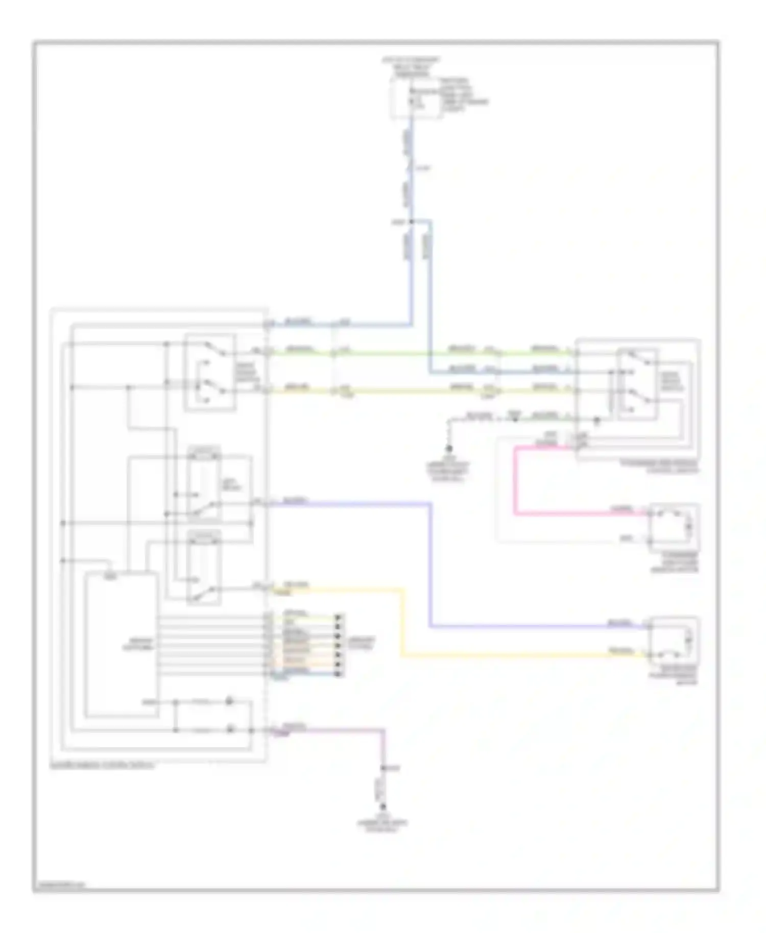 Wiring diagram mirror switches for Ford Escape III (2012-2015) (1 of 2)