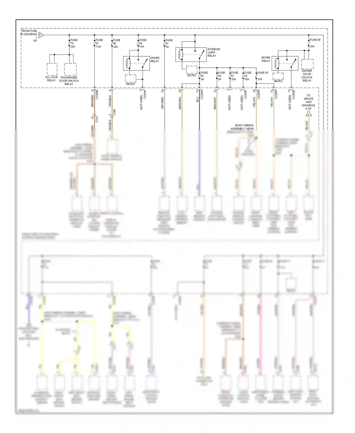 Ford Escape III (2012-2015) remote function receiver (rfr) module (w/ intelligent access) wiring diagram  (1 of 1)