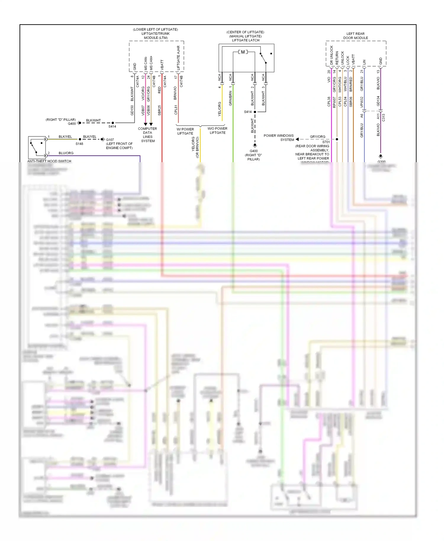 Ford Escape III (2012-2015) return wiring diagram  (1 of 15)