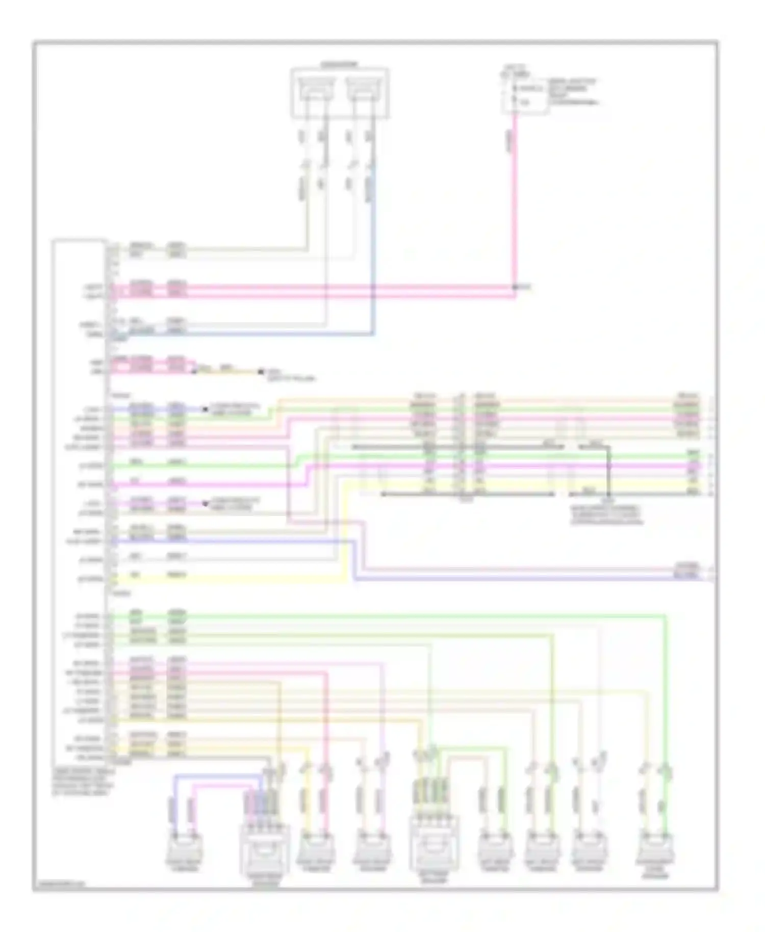 Wiring diagram right front tweeter for Ford Escape III (2012-2015) (1 of 2)
