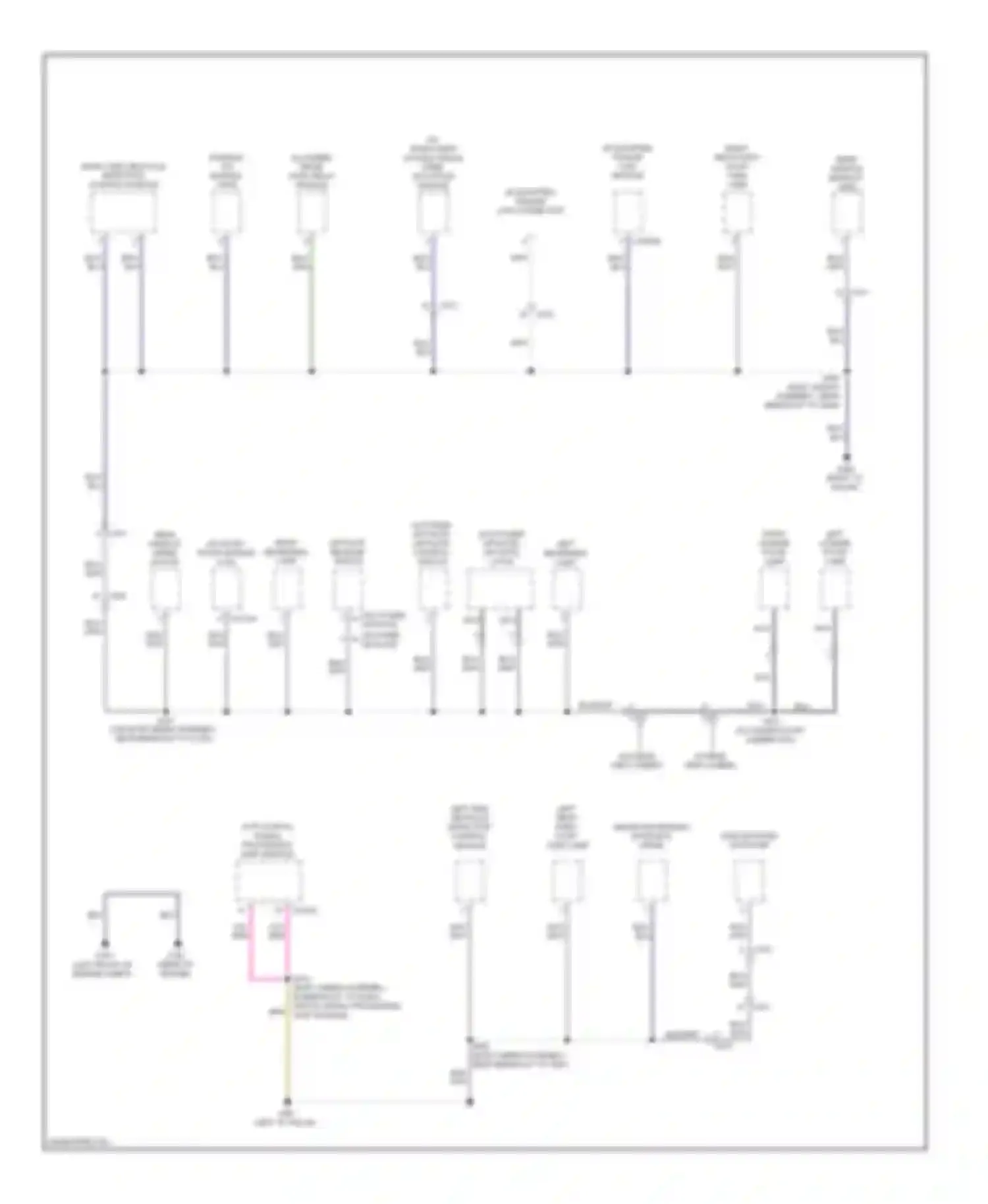 Wiring diagram right license plate lamp for Ford Escape III (2012-2015) (2 of 2)