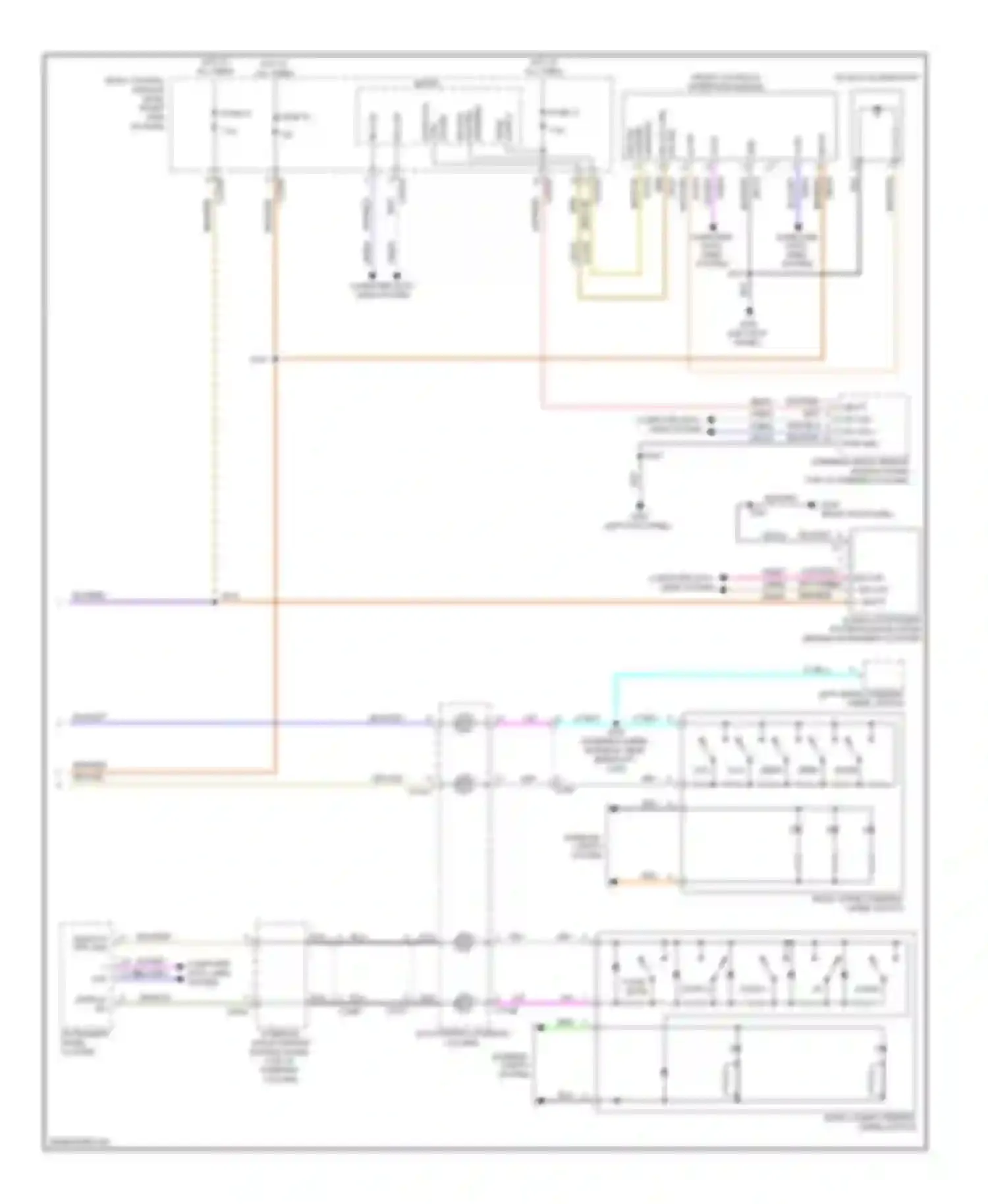 Wiring diagram sig sw/ hazard for Ford Escape III (2012-2015) (1 of 2)