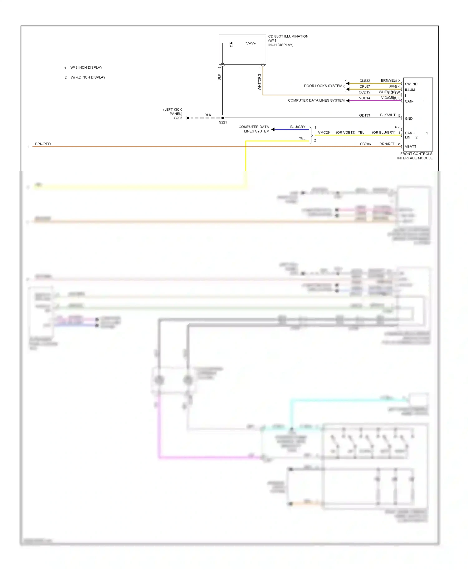Ford Escape III (2012-2015) steering angle sensor module (sasm) wiring diagram  (2 of 7)
