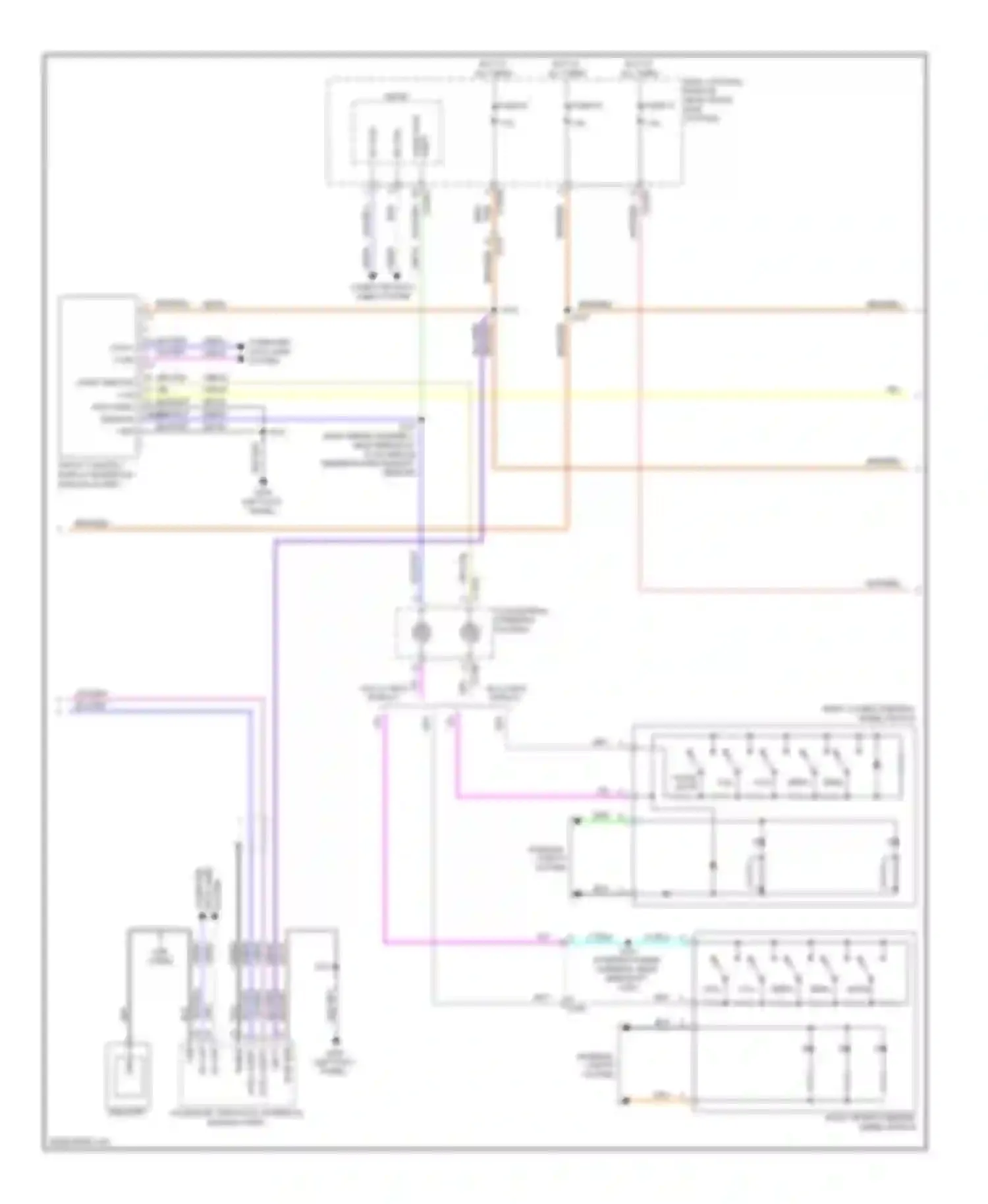 Wiring diagram w/o 4.2 inch display for Ford Escape III (2012-2015) (1 of 2)