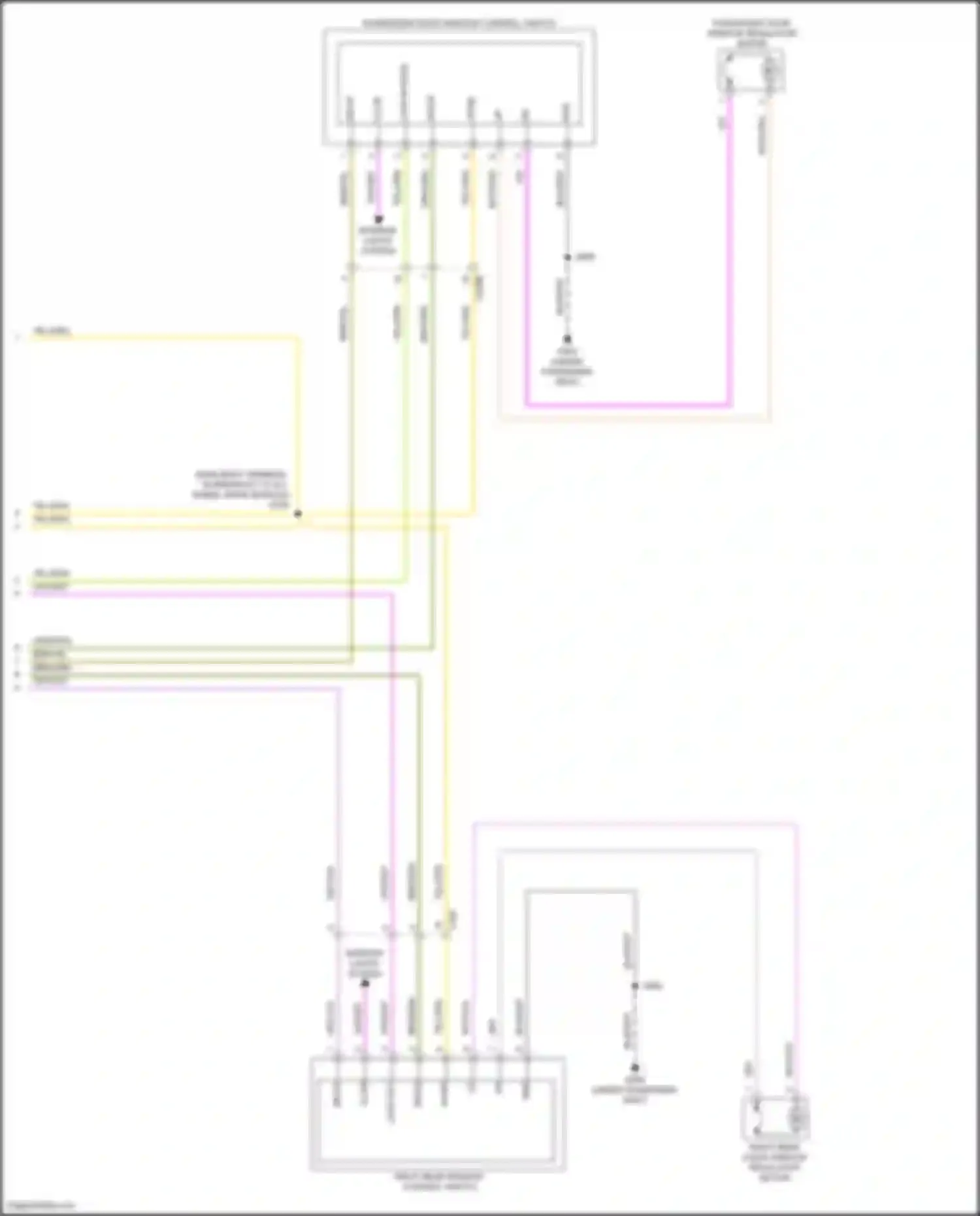 Escape Ford IV (2019-2024): Power windows circuit, w/o door module (2 of 2)