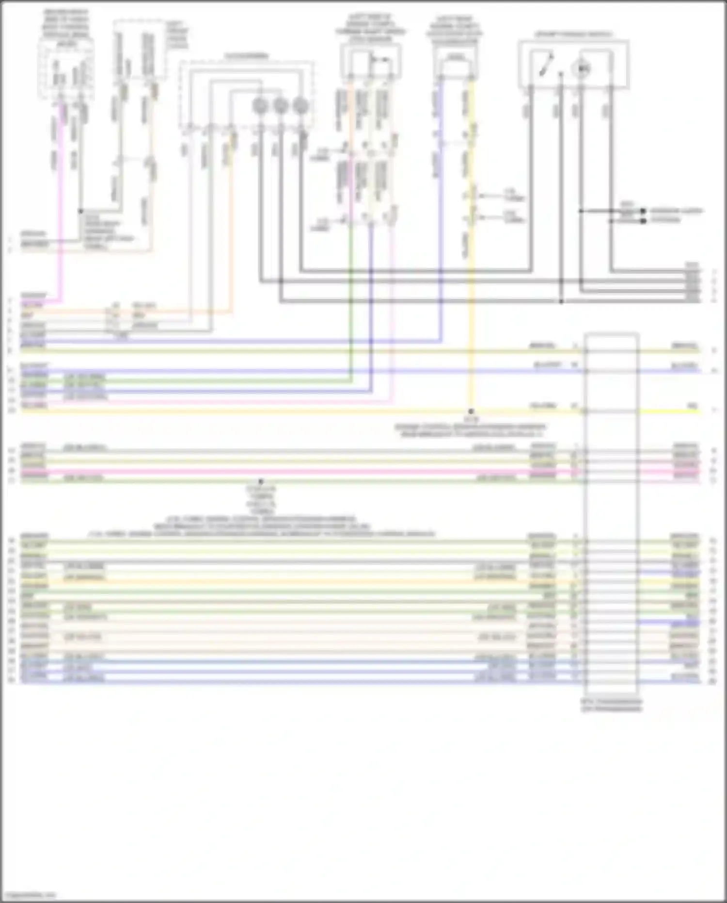 Wiring diagram auto-start-stop accumulator for Ford Escape IV (2019-2024) (1 of 4)