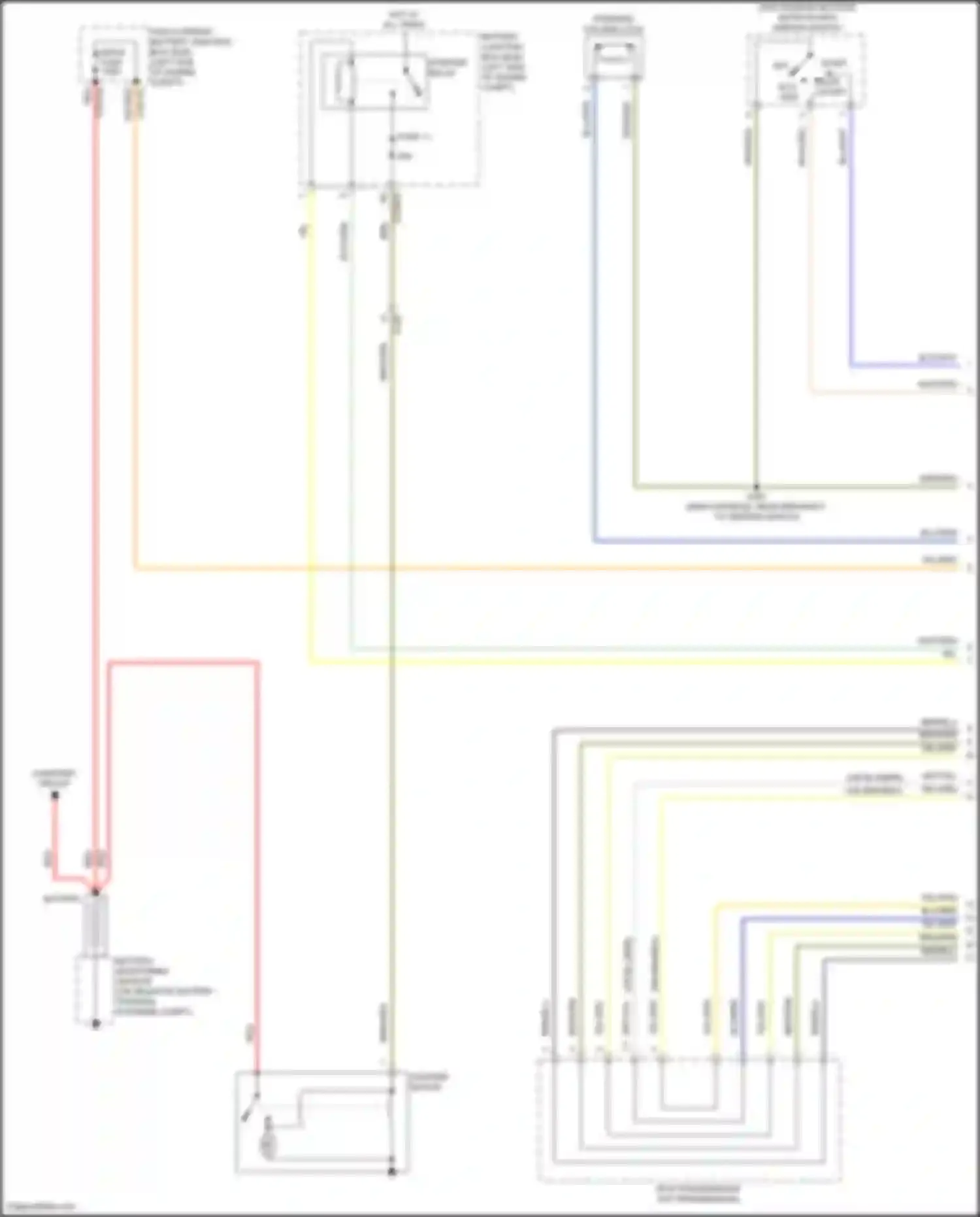 Wiring diagram battery monitoring sensor for Ford Escape IV (2019-2024) (3 of 5)