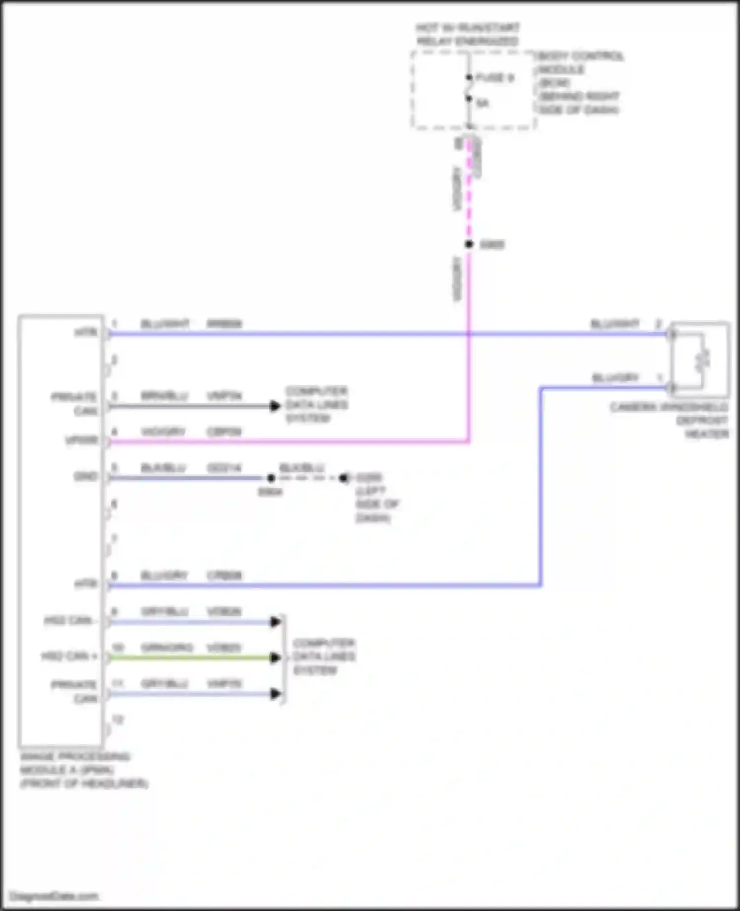 Wiring diagram blk/blu for Ford Escape IV (2019-2024) (6 of 40)