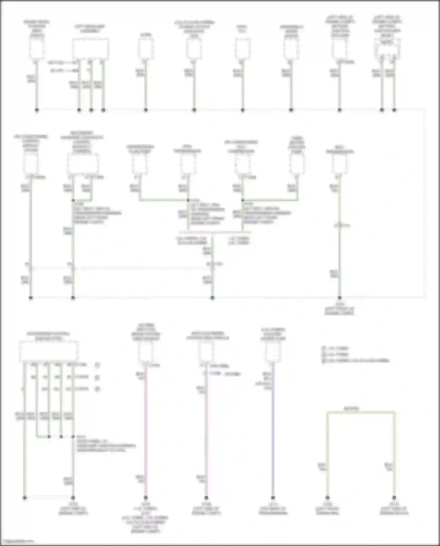 Wiring diagram cabin heater coolant pump for Ford Escape IV (2019-2024) (5 of 12)