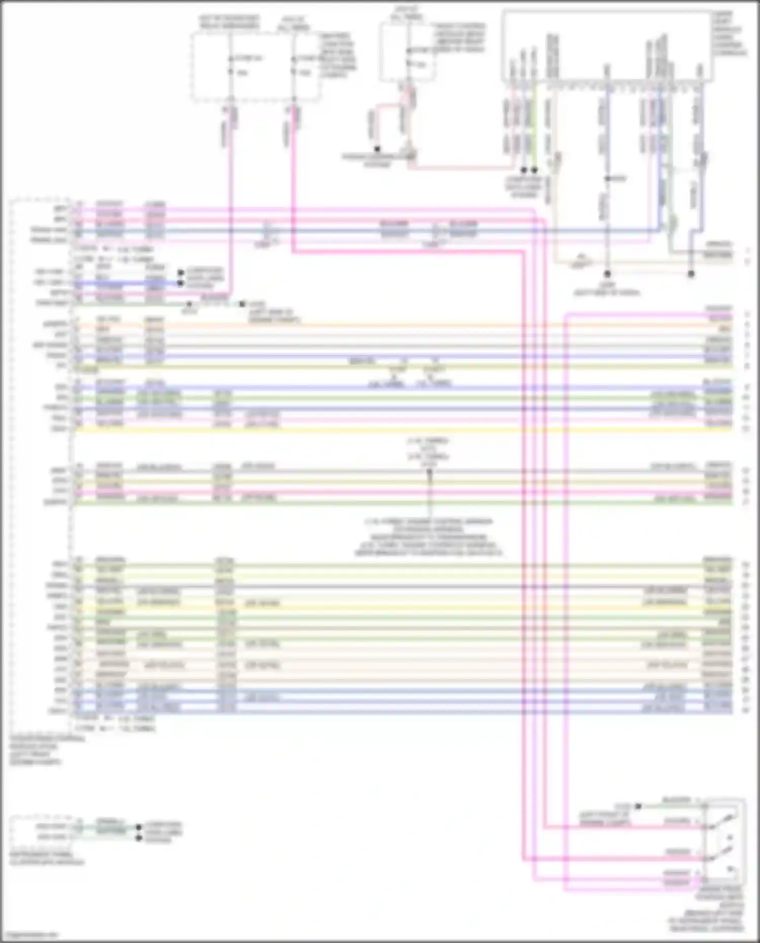Wiring diagram driver door for Ford Escape IV (2019-2024) (1 of 7)