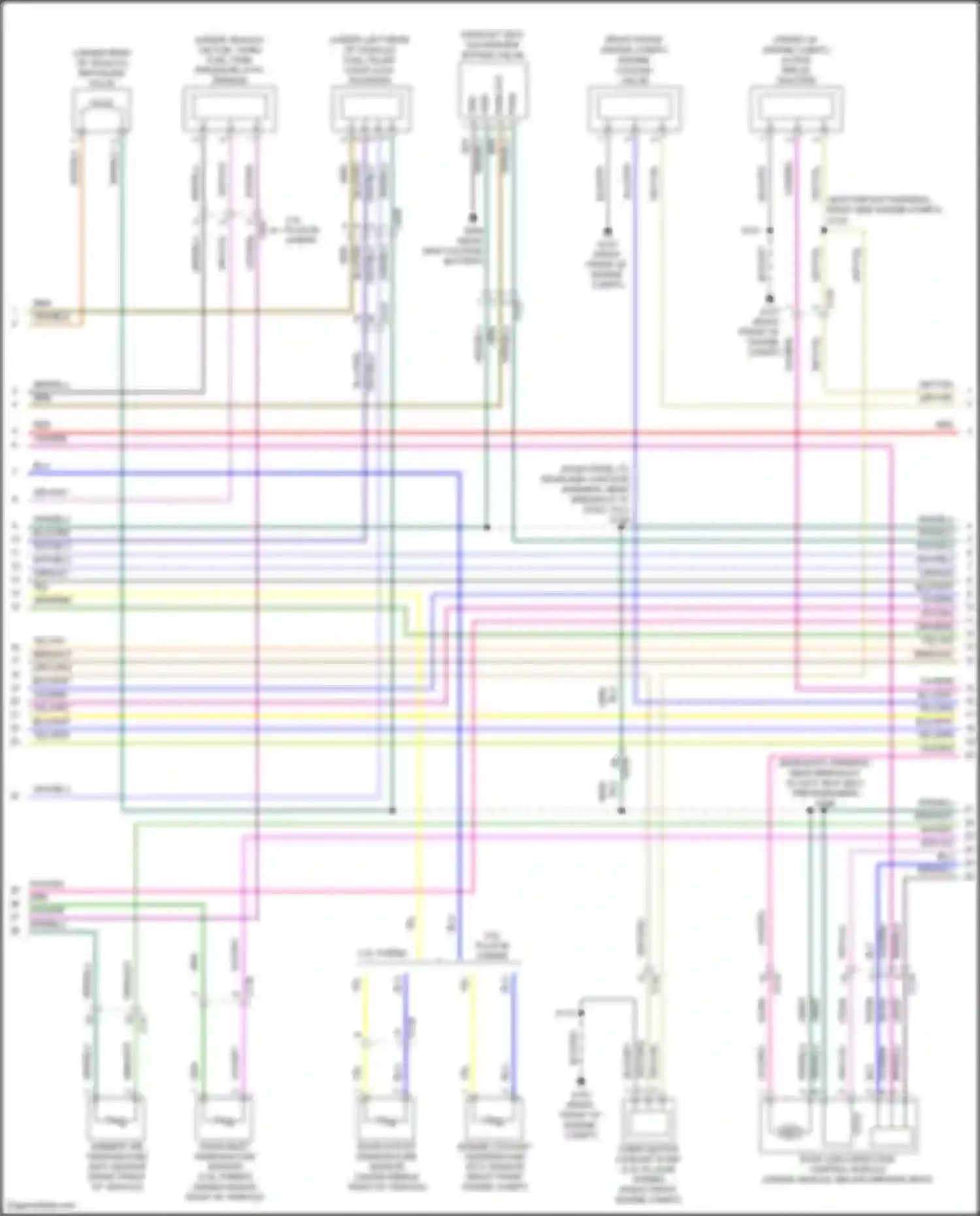 Wiring diagram exhaust heat exchanger bypass valve for Ford Escape IV (2019-2024) (1 of 2)