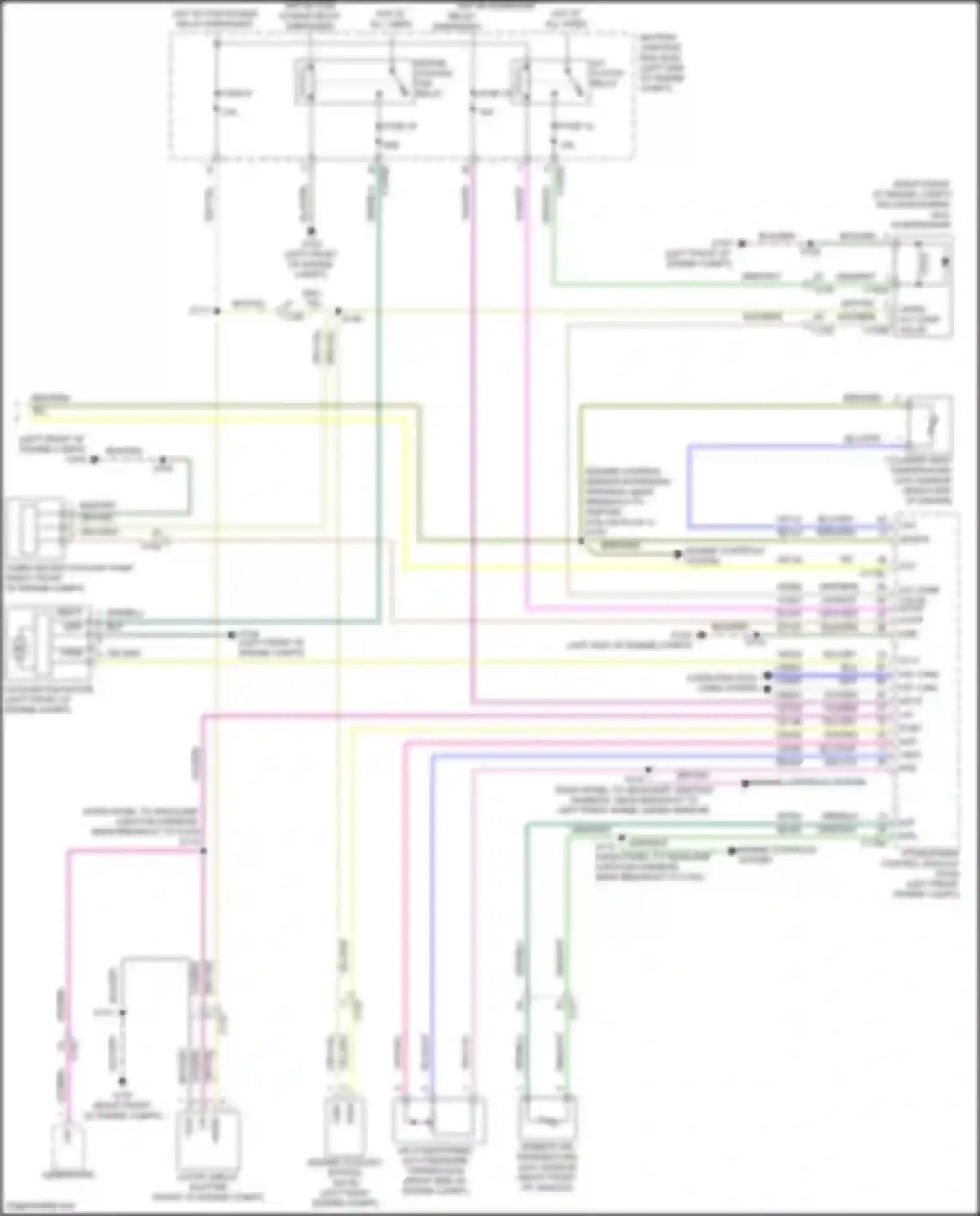 Wiring diagram hot w/ run/start relay energized for Ford Escape IV (2019-2024) (6 of 24)