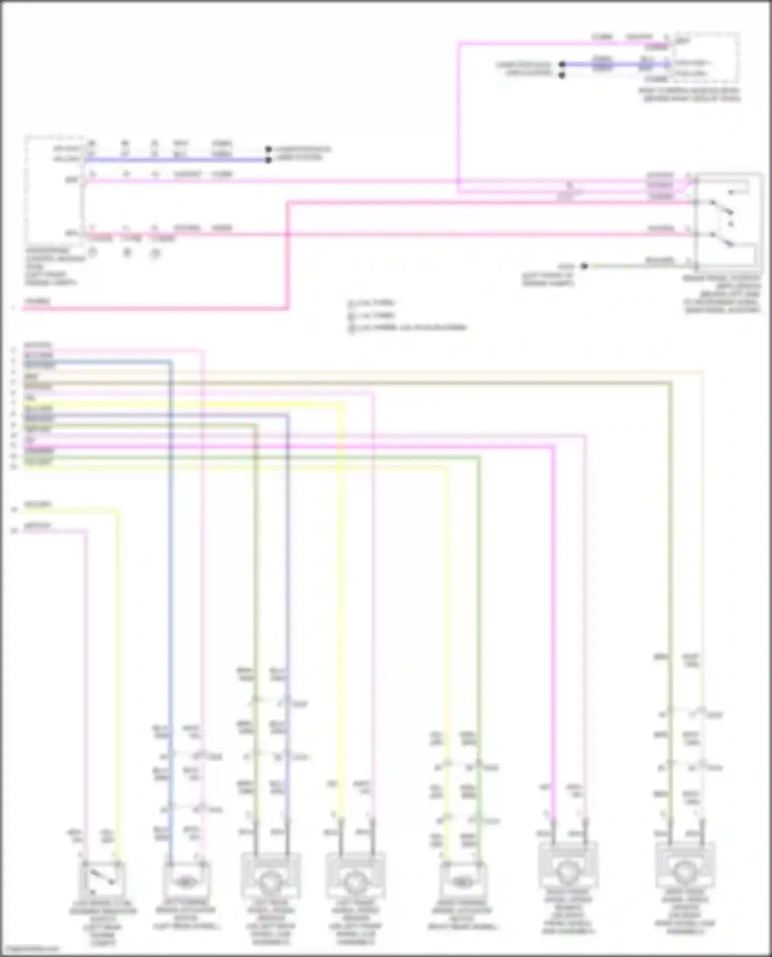 Wiring diagram left rear wheel speed sensor for Ford Escape IV (2019-2024) (1 of 2)
