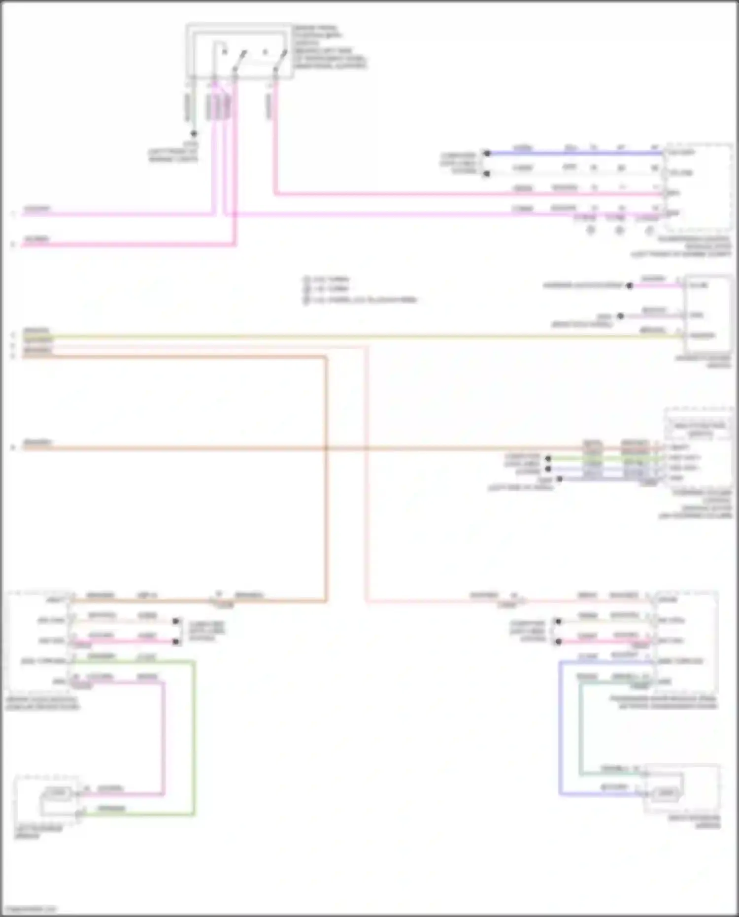 Wiring diagram multi- function switch for Ford Escape IV (2019-2024) (2 of 4)