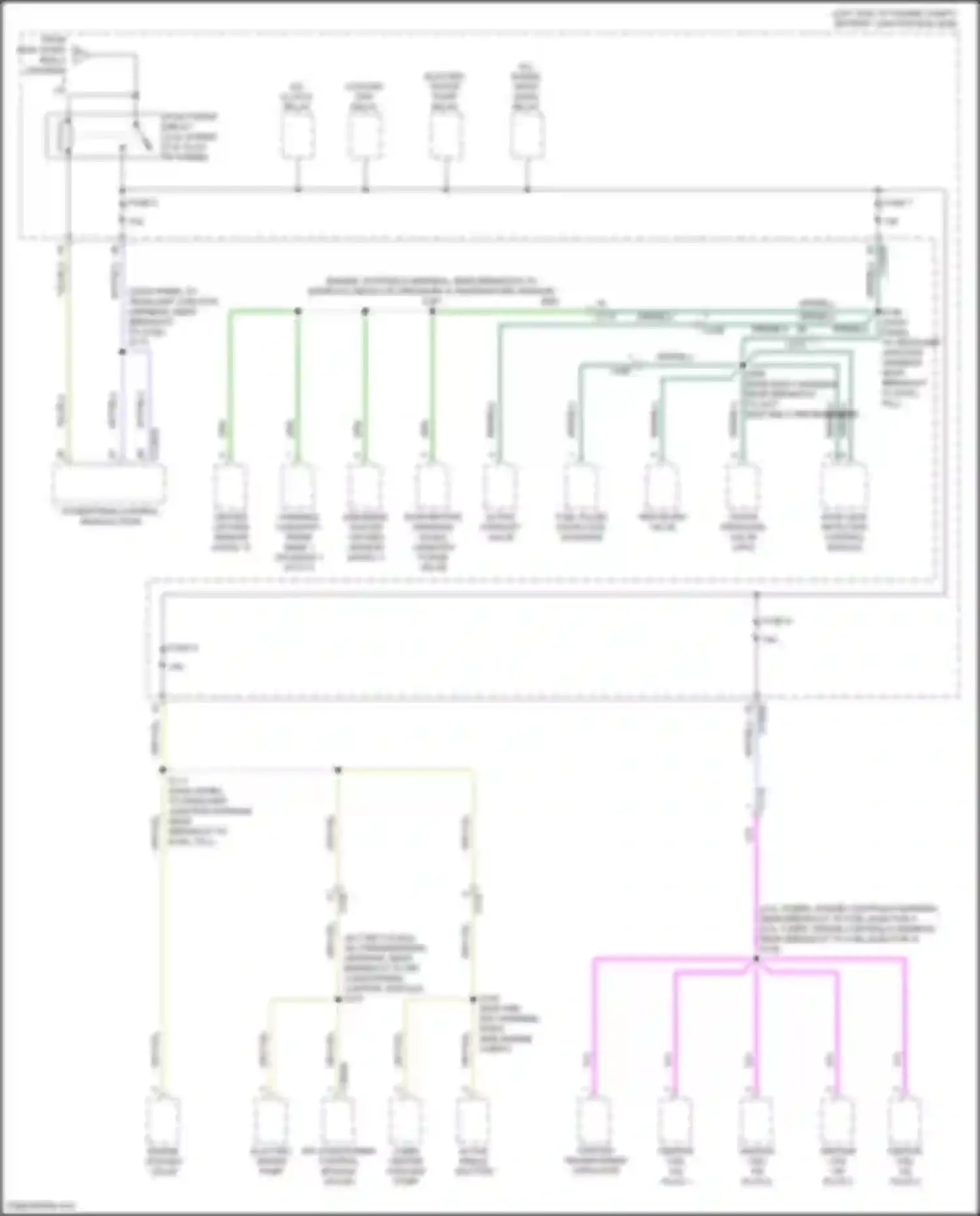 Wiring diagram pcm power relay for Ford Escape IV (2019-2024) (1 of 6)