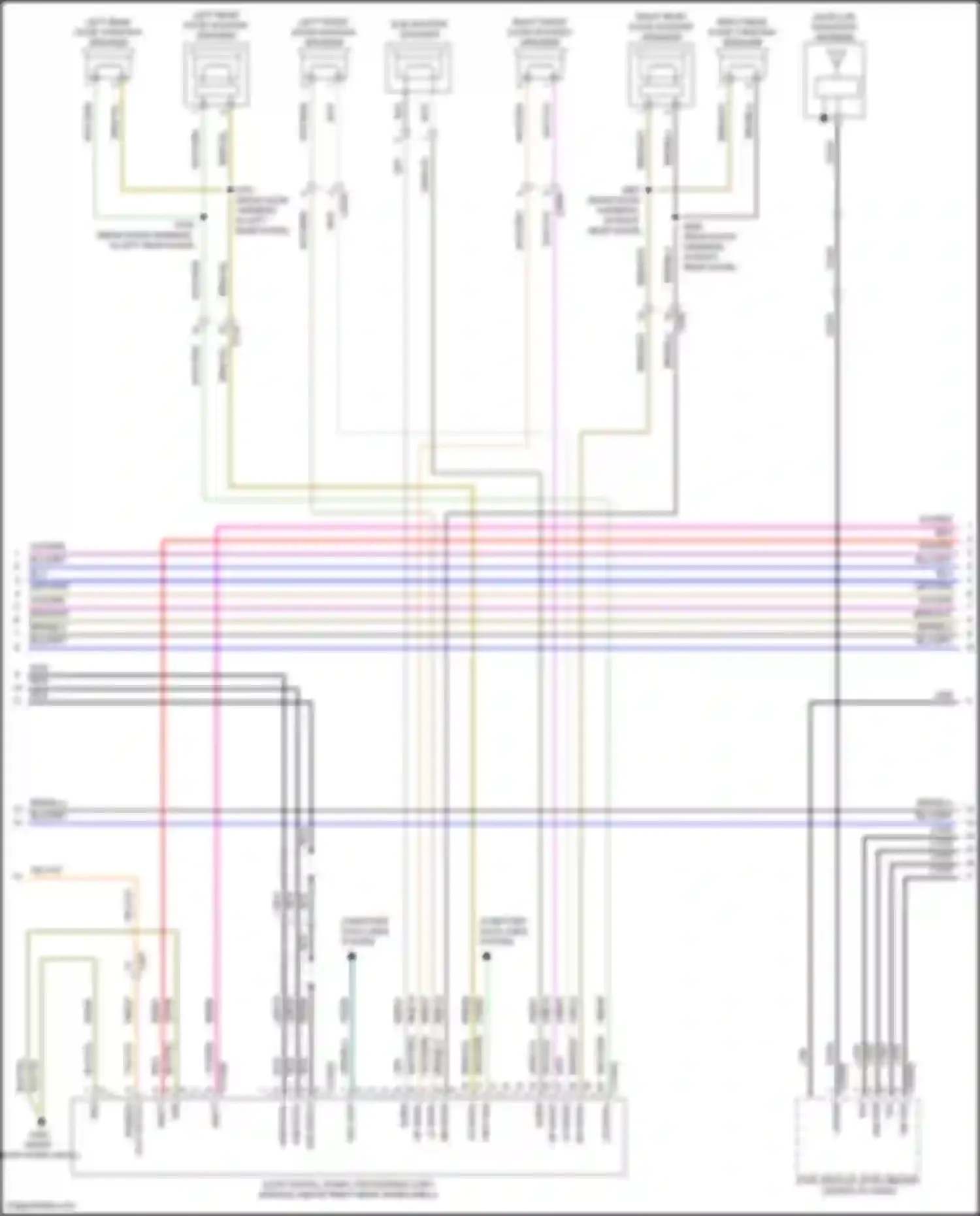 Wiring diagram right rear door tweeter speaker for Ford Escape IV (2019-2024) (1 of 2)