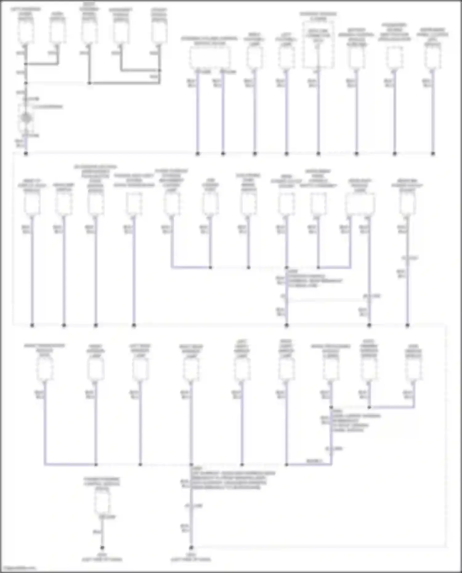 Wiring diagram right vanity mirror lamp for Ford Escape IV (2019-2024) (2 of 2)