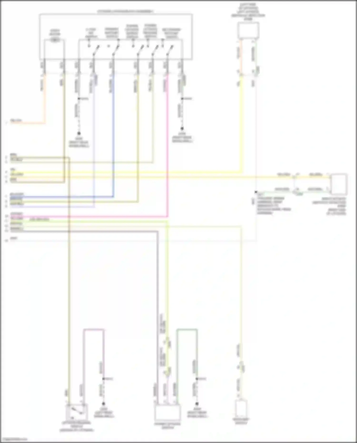 Wiring diagram secondary ratchet switch for Ford Escape IV (2019-2024) (1 of 1)