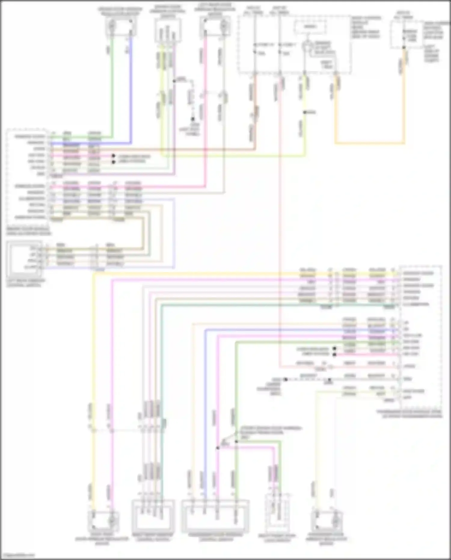 Wiring diagram sw lock for Ford Escape IV (2019-2024) (1 of 1)