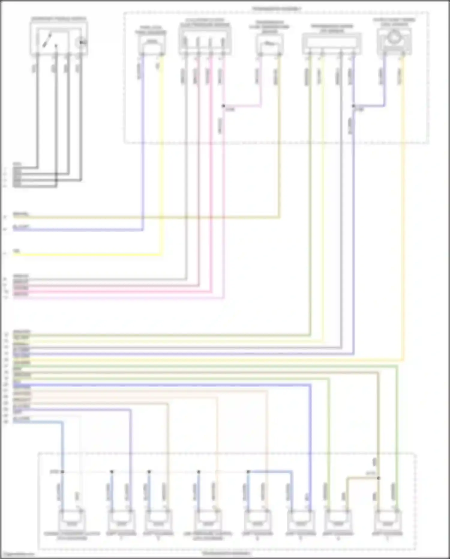 Wiring diagram transmission fluid temperature sensor for Ford Escape IV (2019-2024) (1 of 8)