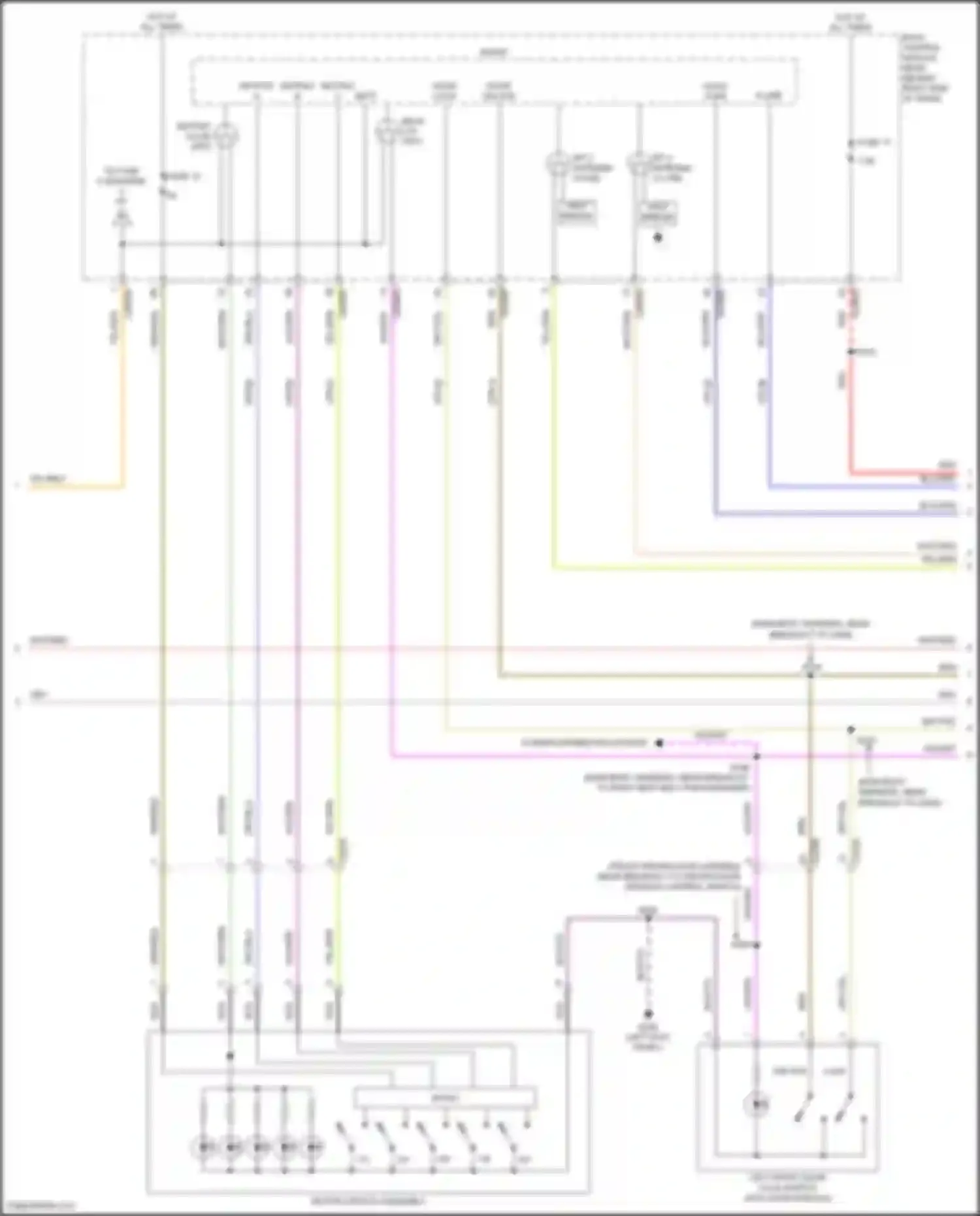 Wiring diagram unlock lock for Ford Escape IV (2019-2024) (1 of 2)