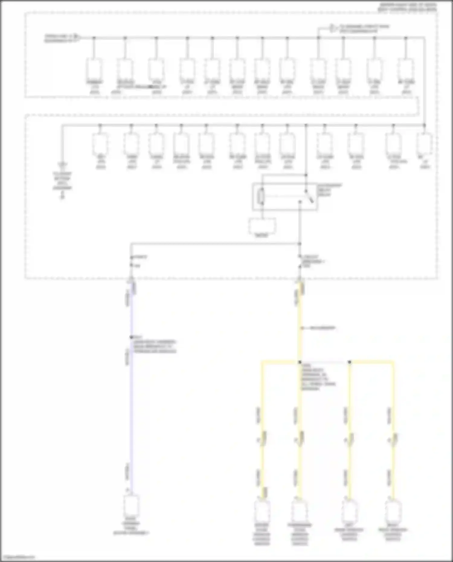 Wiring diagram w/o memory for Ford Escape IV (2019-2024) (2 of 2)